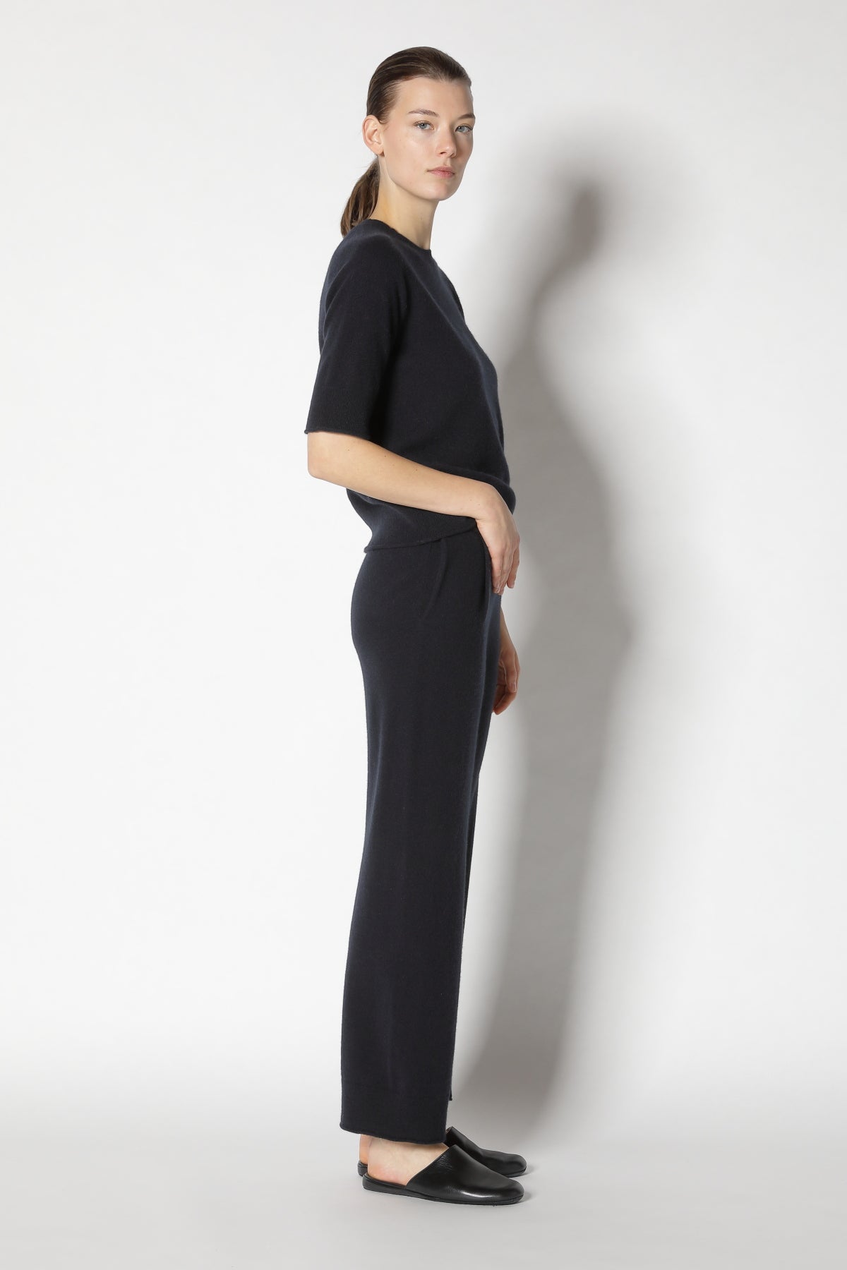 Pure Cropped Pleated Pants