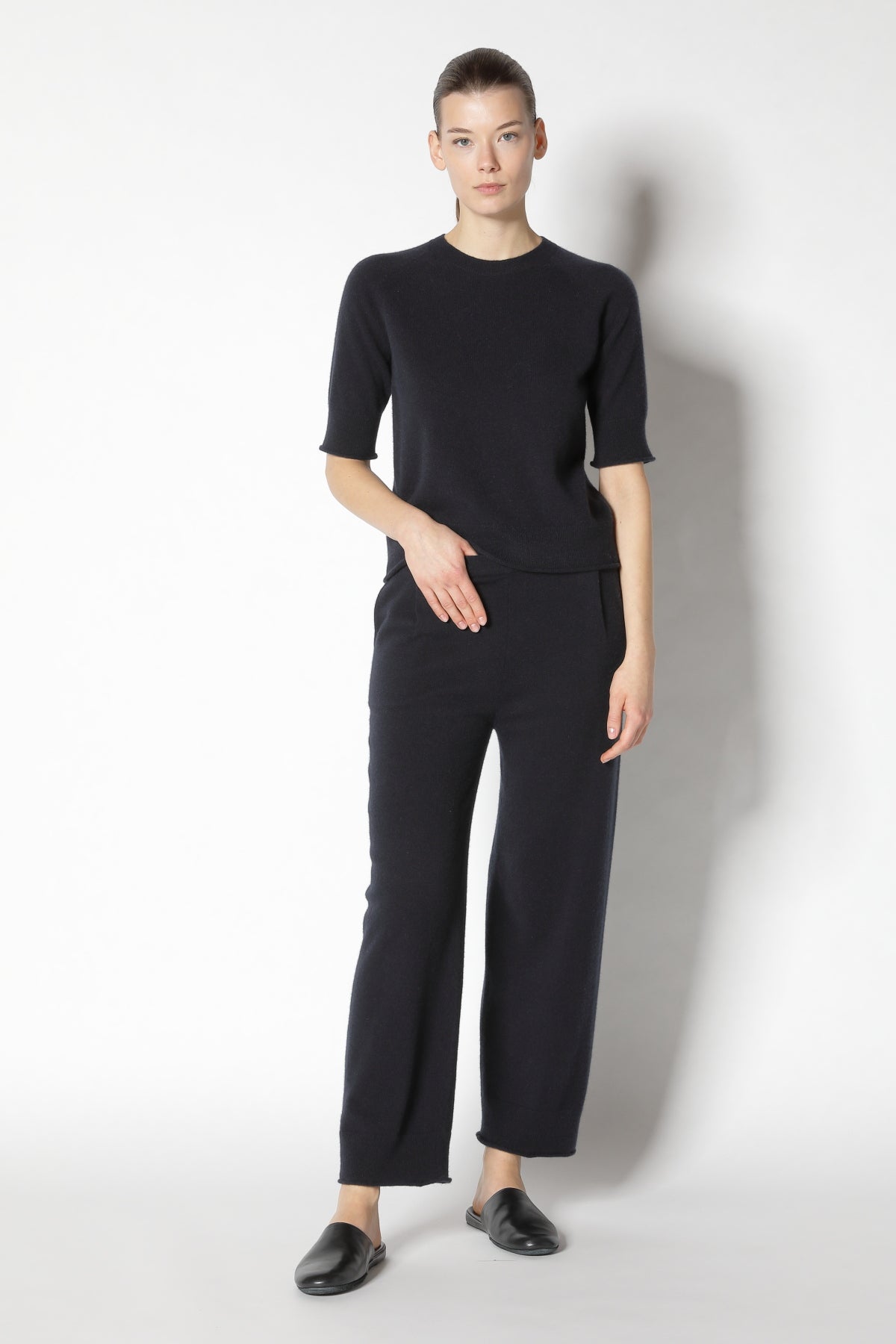 Pure Cropped Pleated Pants