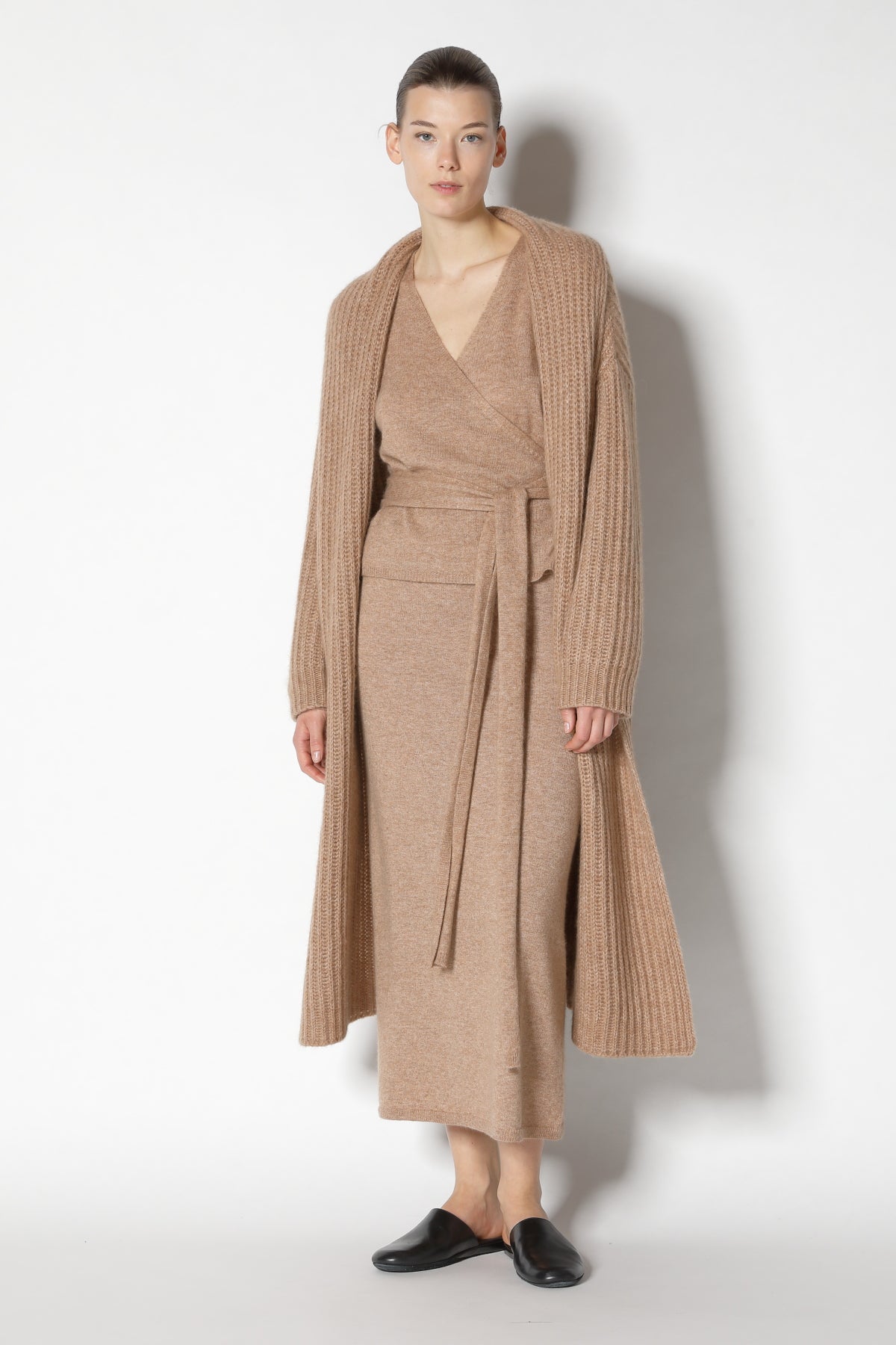 Fluffy Ribbed Coat