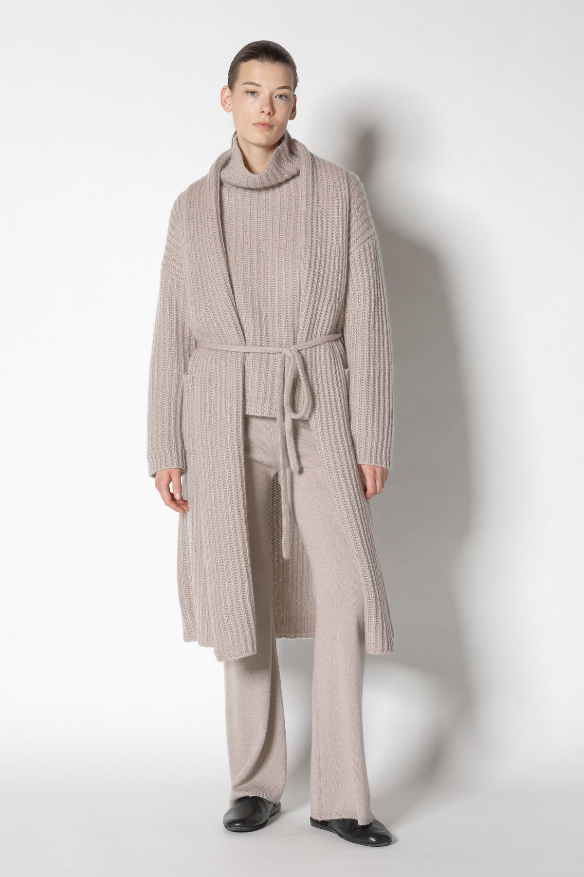 Fluffy Ribbed Coat