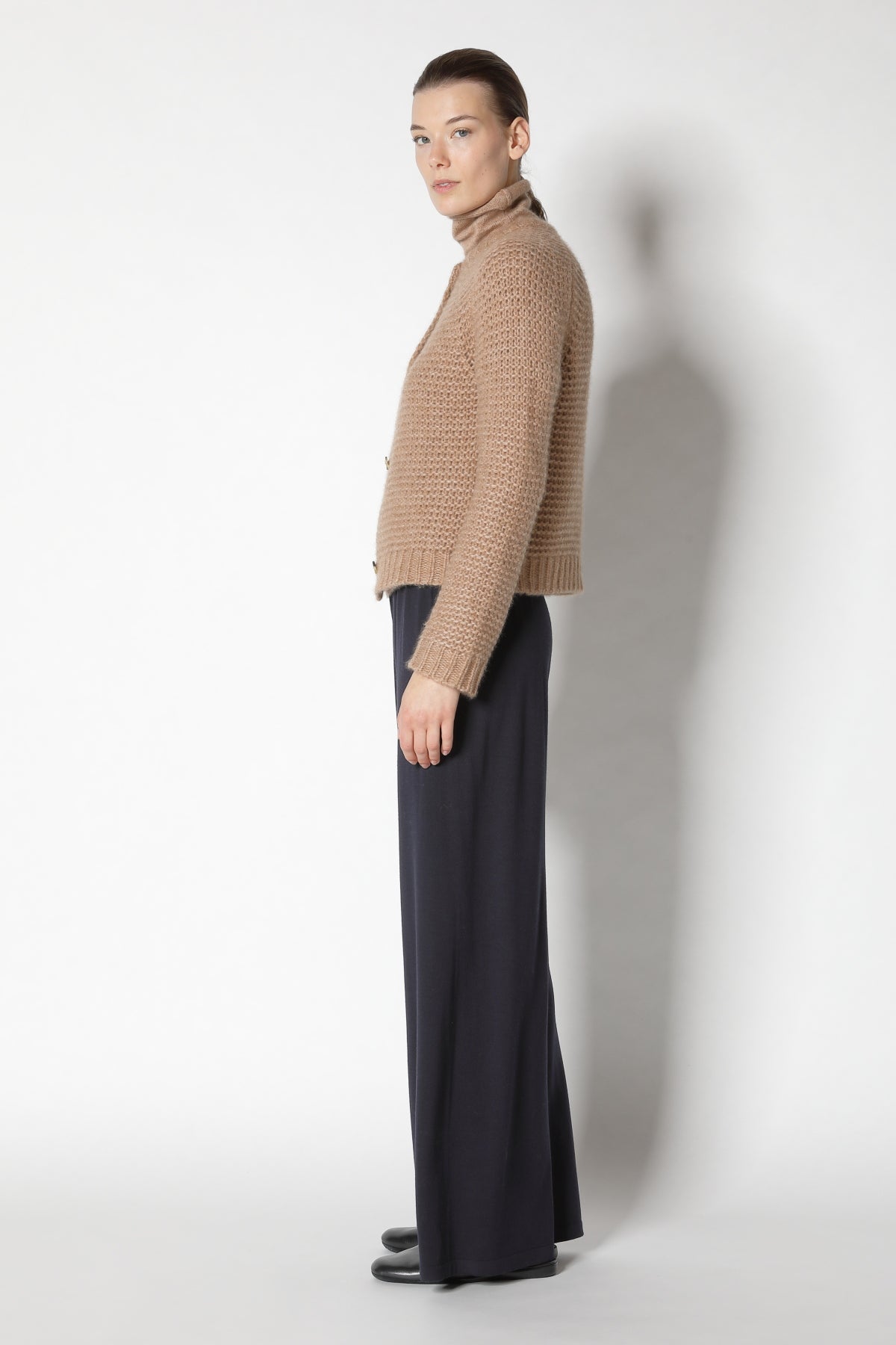 Fluffy Garter Crew Jacket