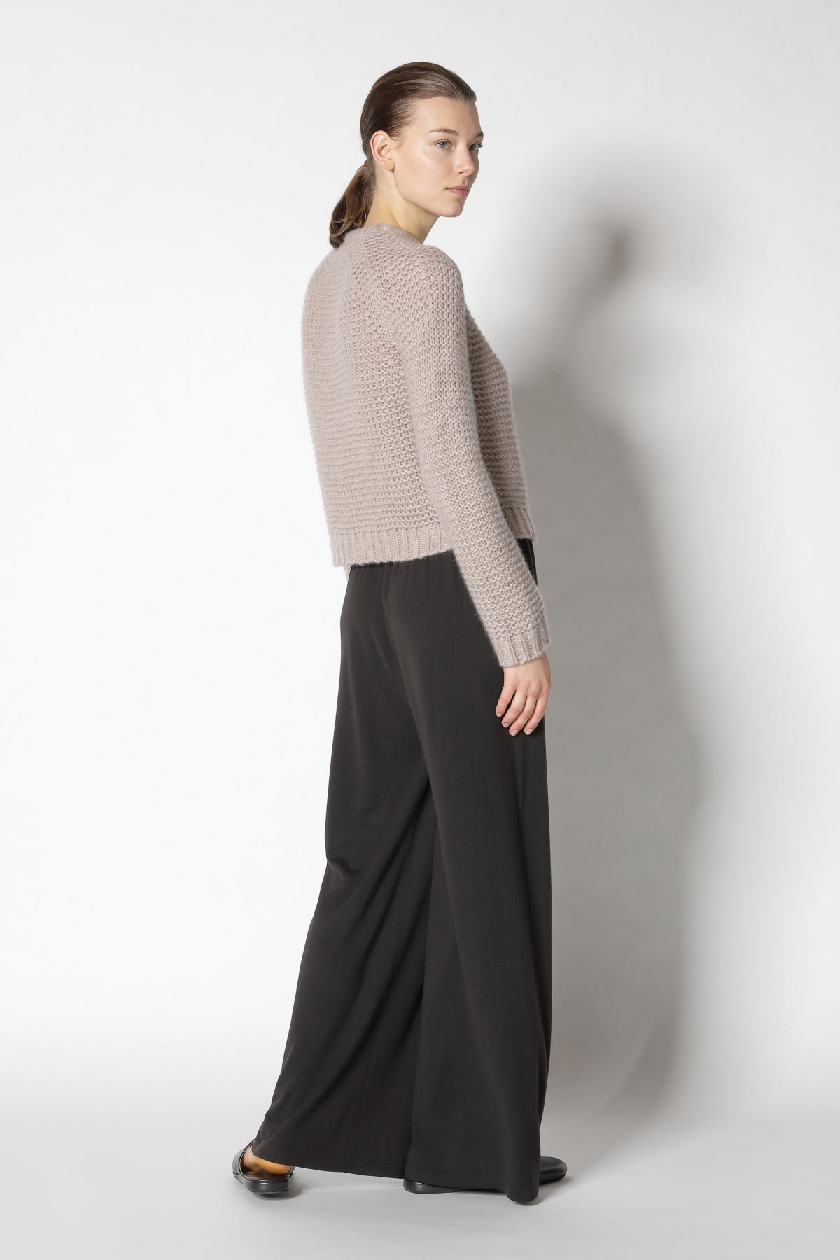 Fluffy Garter Crew Jacket