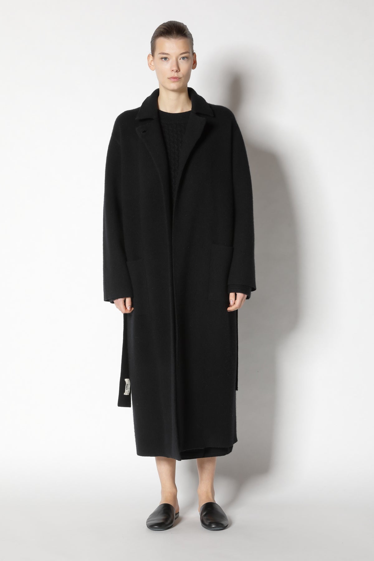 Doubleface Belted Maxi Coat