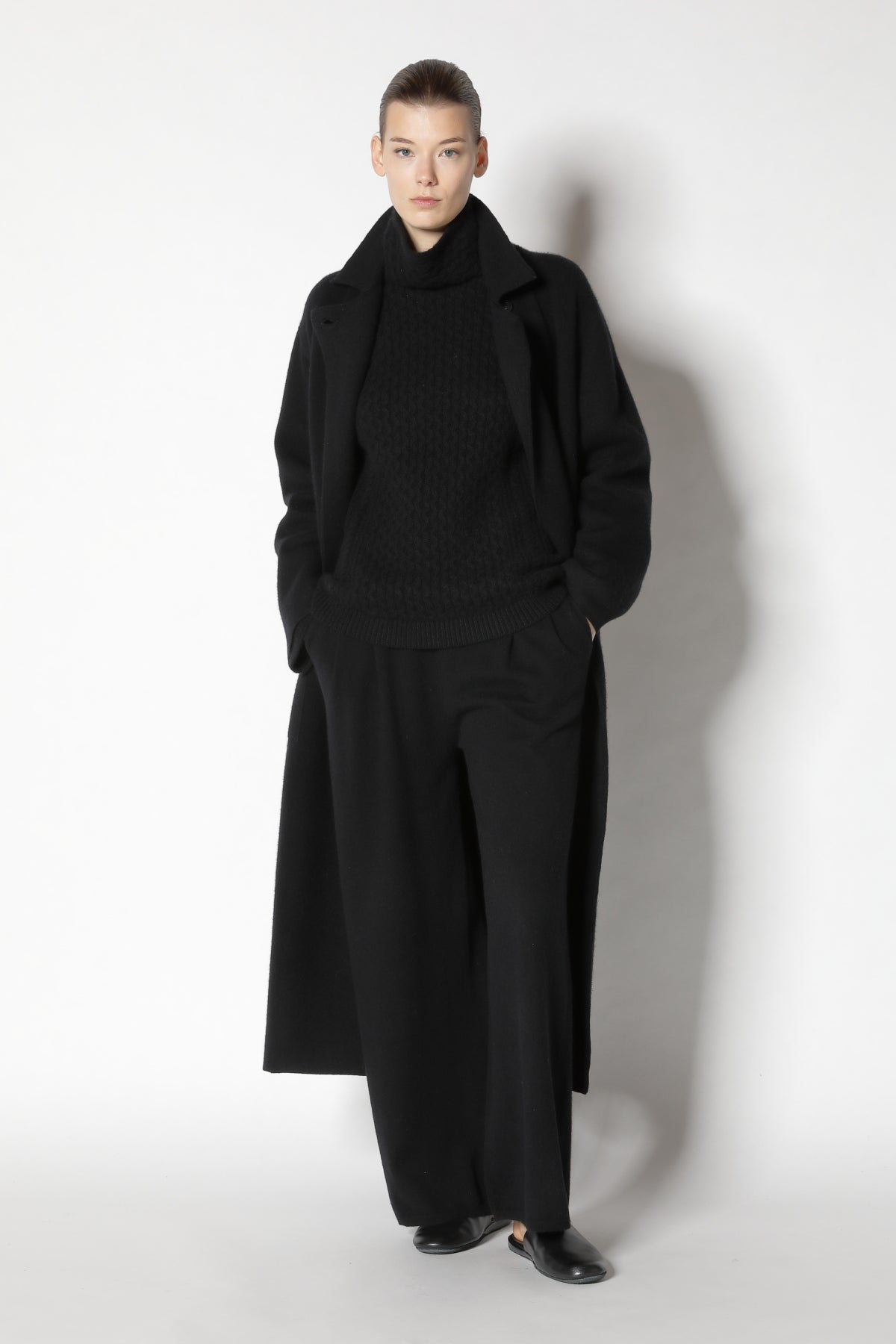 Doubleface Belted Maxi Coat
