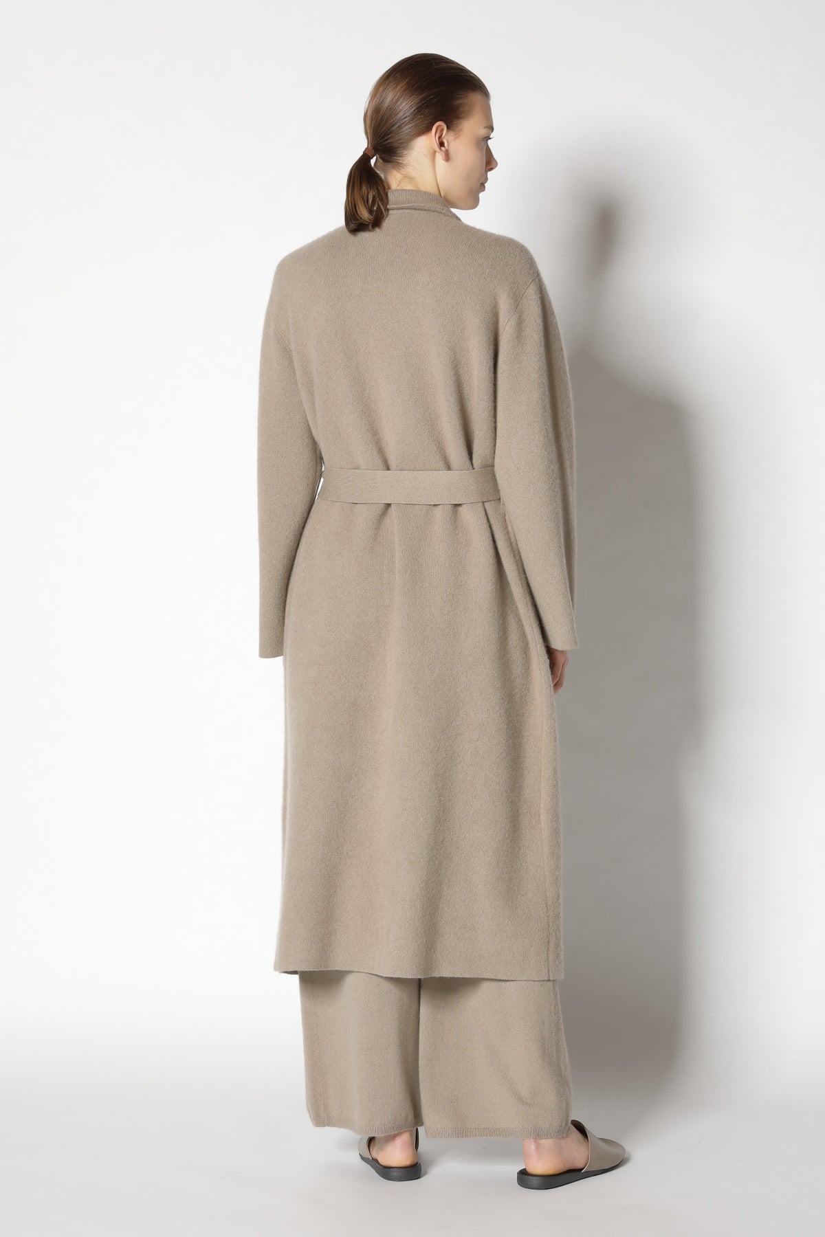 Doubleface Belted Maxi Coat