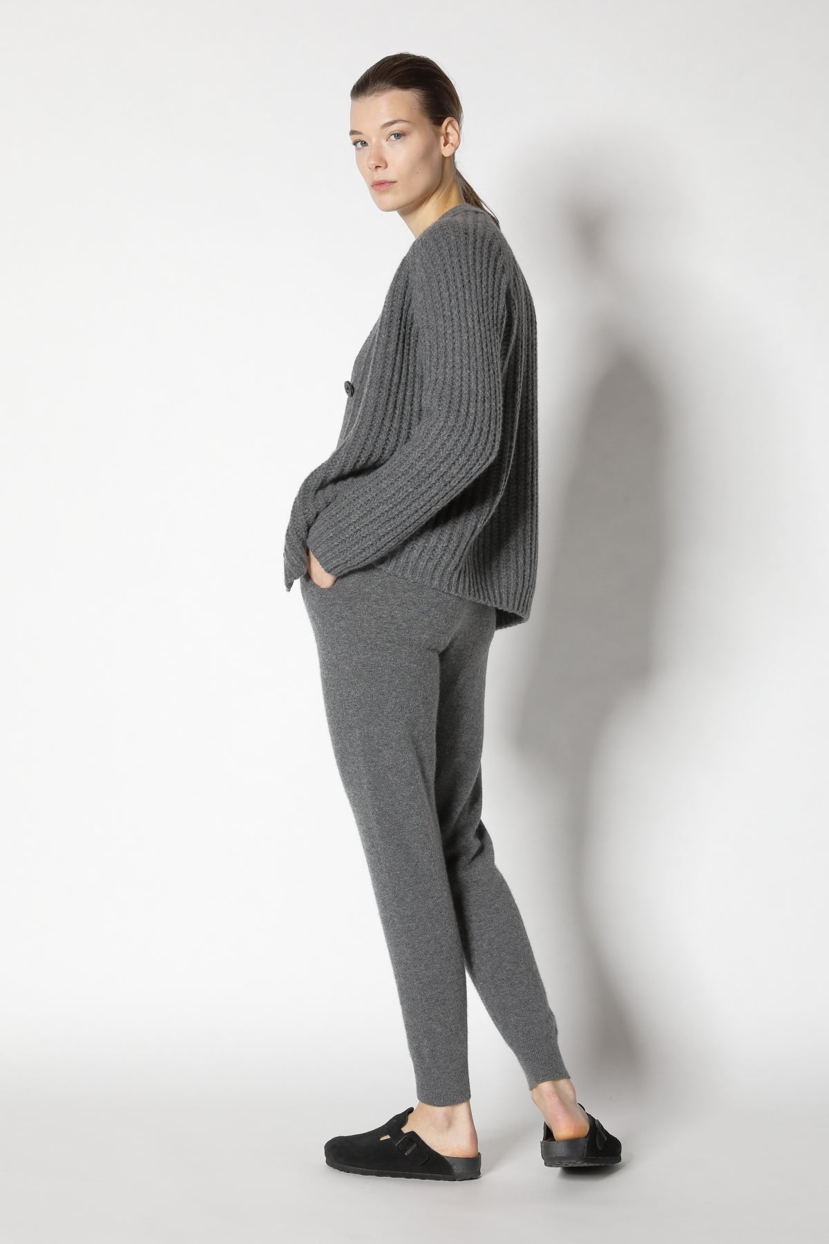 Blurry Ribbed Cardigan