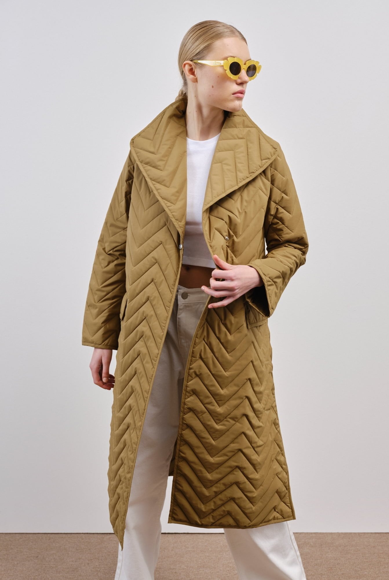 Embassy of Bricks and Logs-Archive-Sale-Outlet-DAFNI QUILTED COAT-Jacken & Mäntel-XXS-WOOD-by-ARCHIVIST