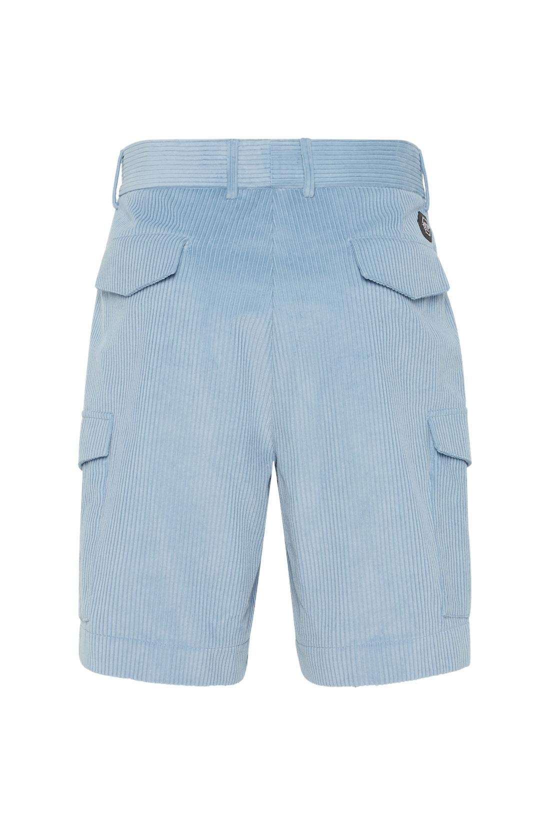Philipp Plein Velvet Gabardine Short Cargo Trousers Cool Kid Fit, Hosen