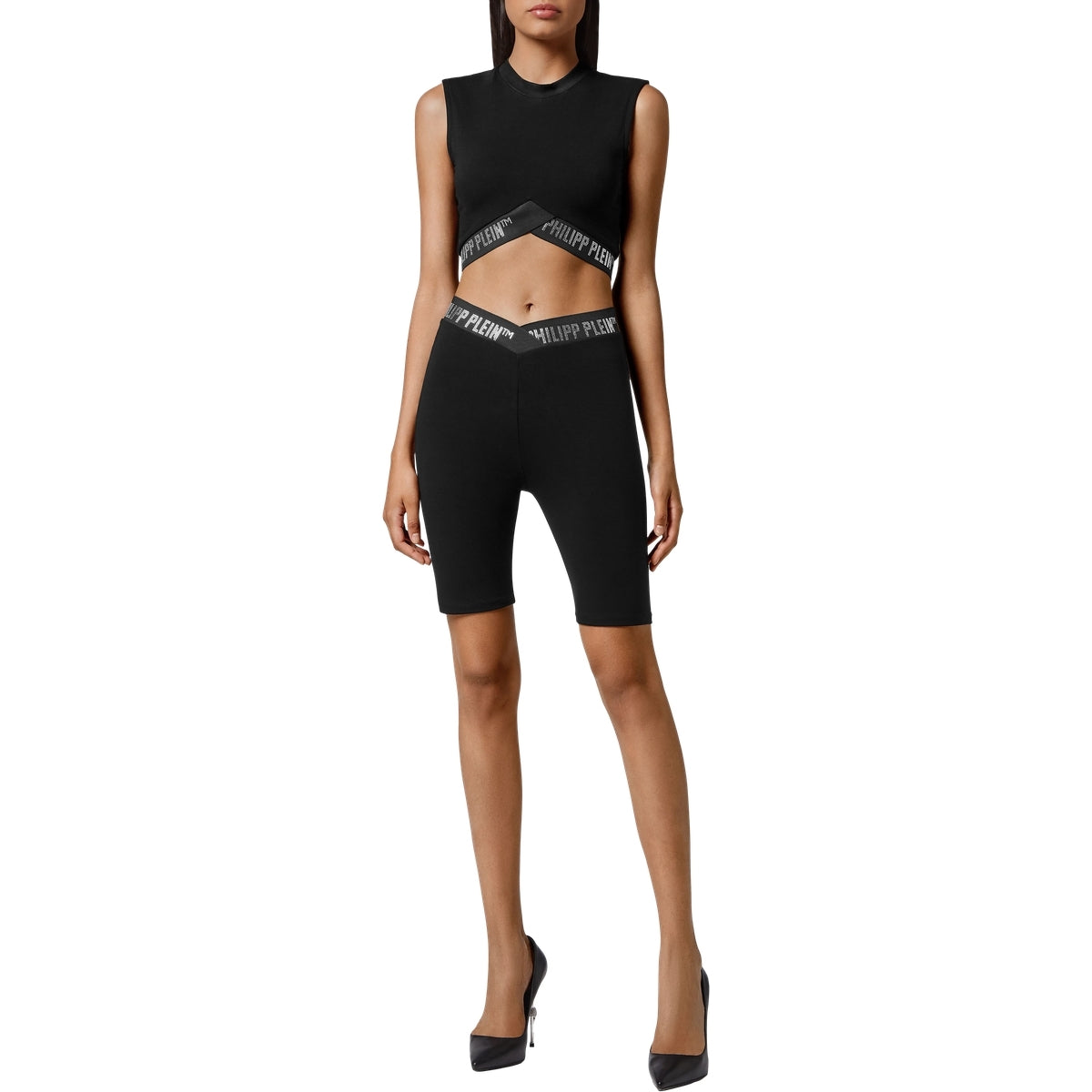 Super High Waist Shorts Stones Philipp Plein TM