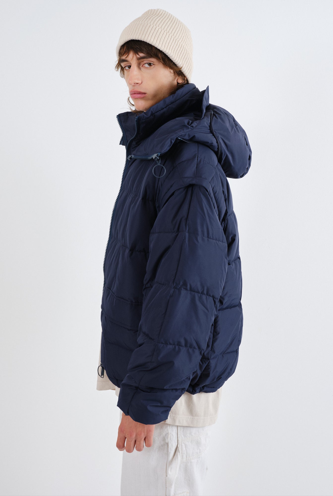 Embassy of Bricks and Logs-Archive-Sale-Outlet-NONSAN PUFFER JACKET-Jacken & Mäntel-S-DARK NAVY-by-ARCHIVIST