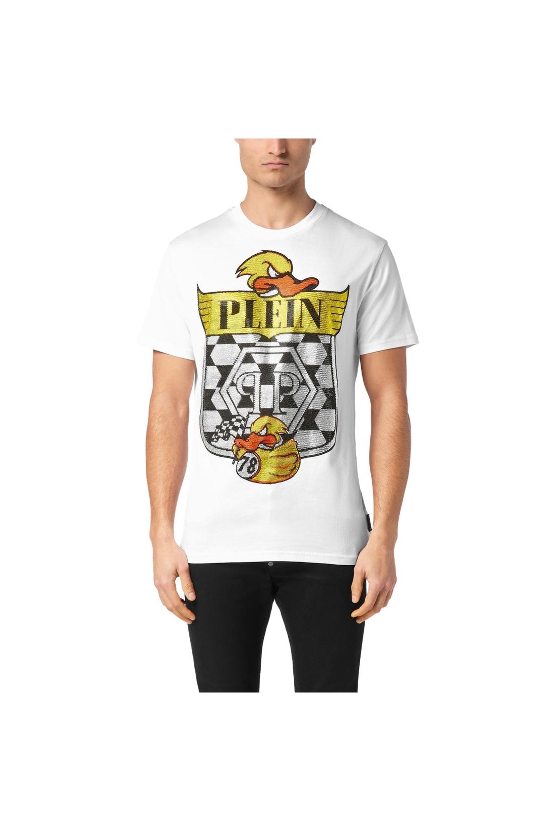 Philipp Plein T-shirt Round Neck SS Tee Duck 1978, Shirts