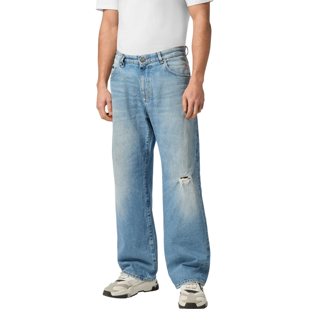 Denim Trousers Beach Boy Fit 5 Pockets Signature