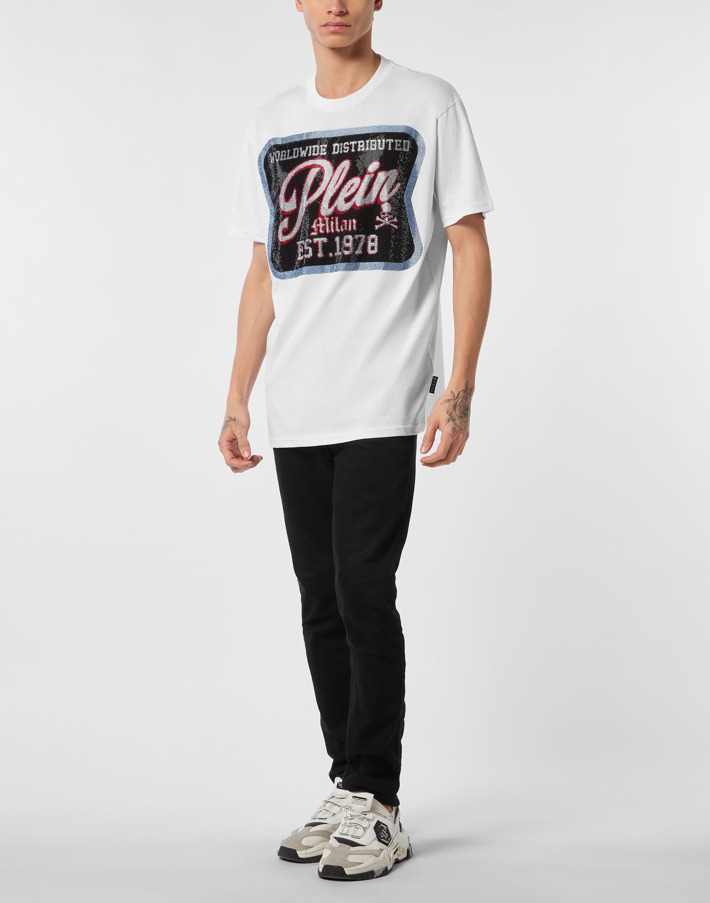 Round Neck T-Shirt Patch Plein Milan