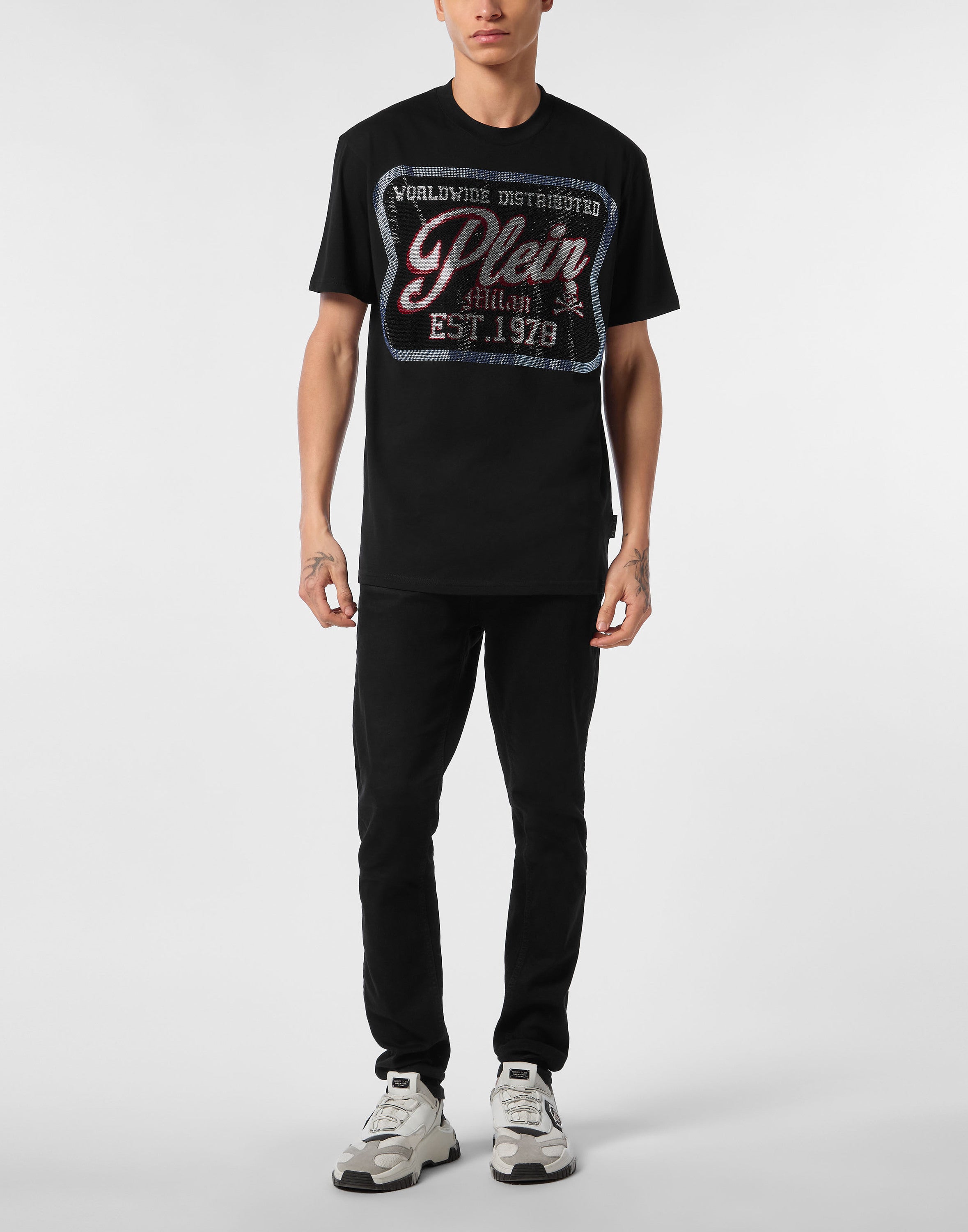 Round Neck T-Shirt Patch Plein Milan