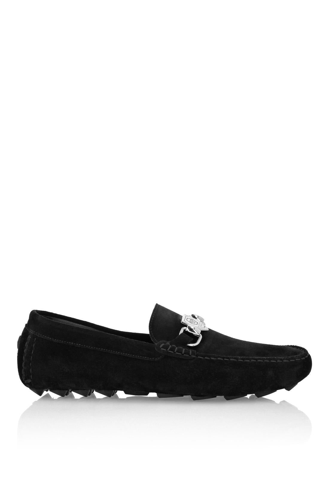 Philipp Plein Driver Suede Moccasins, Schuhe