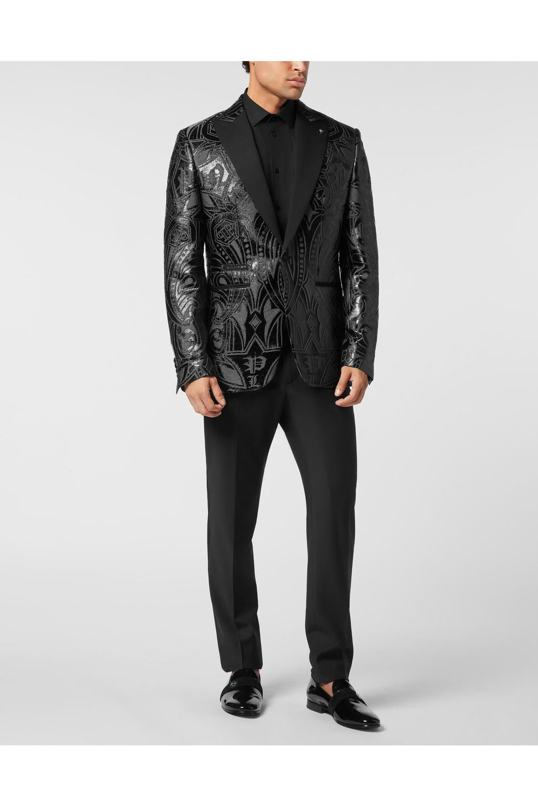 Philipp Plein Jacquard Lord Fit Blazer Gothic Plein, Hosen