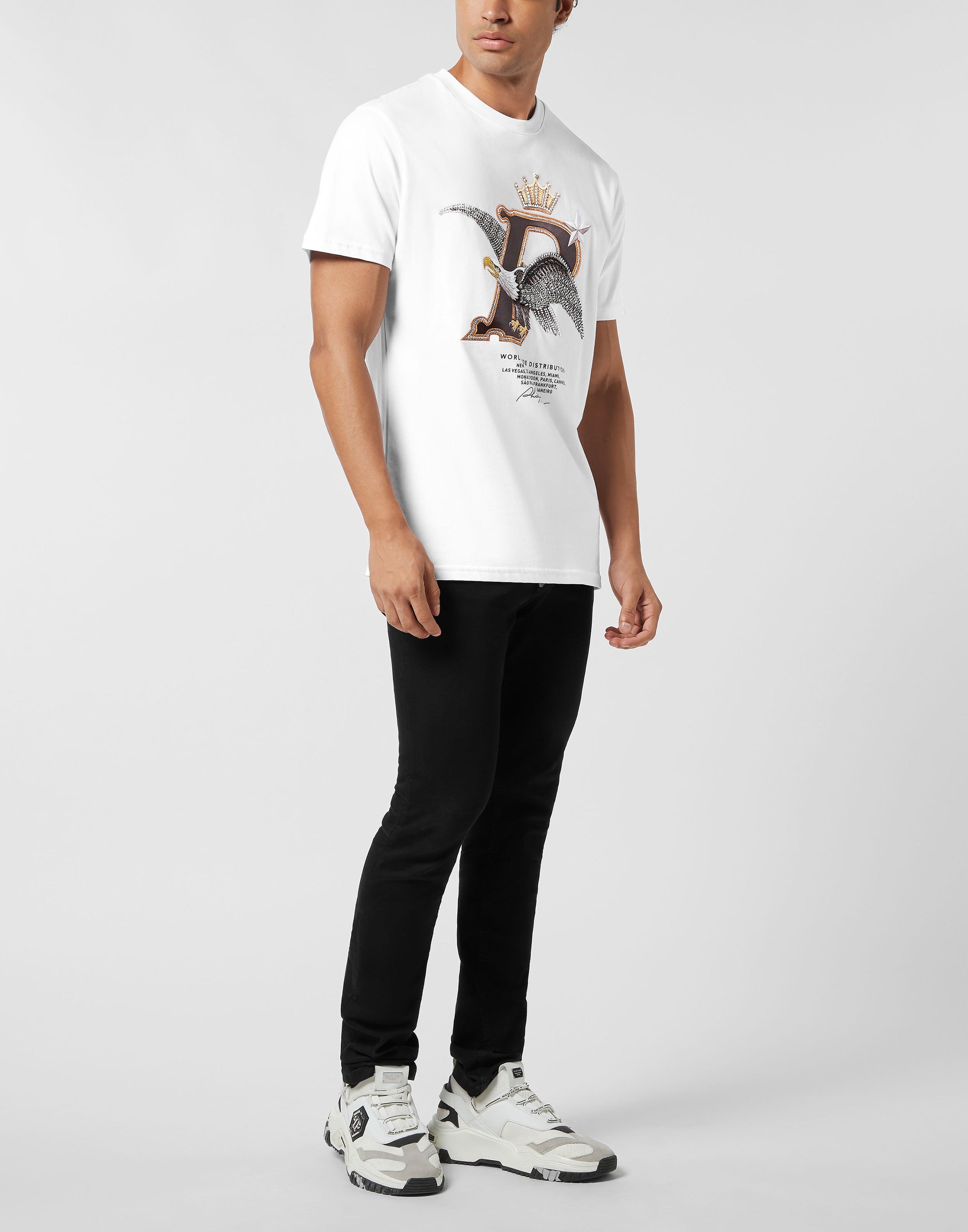 Round Neck T-Shirt Eagle Plein Worldwide