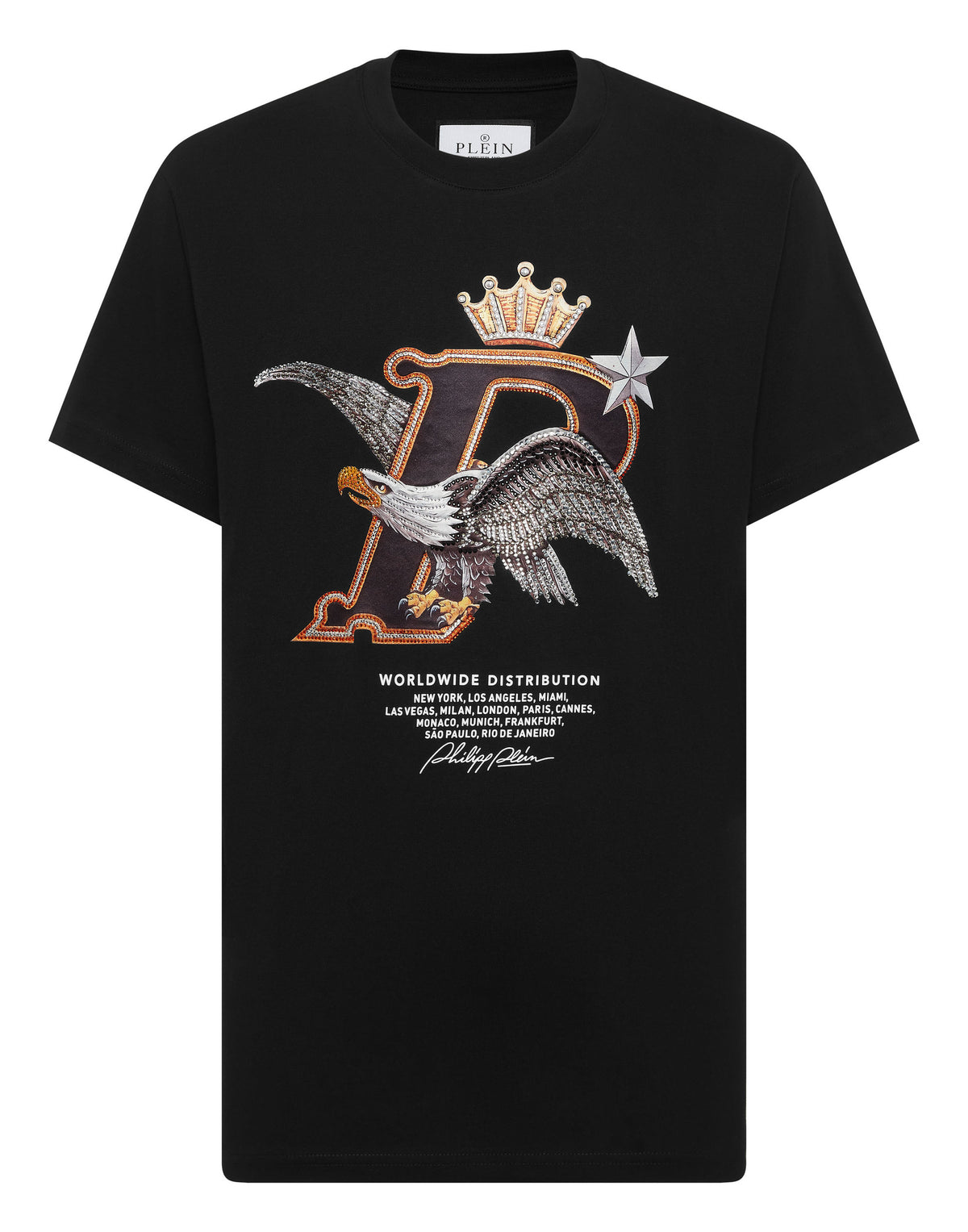 Round Neck T-Shirt Eagle Plein Worldwide