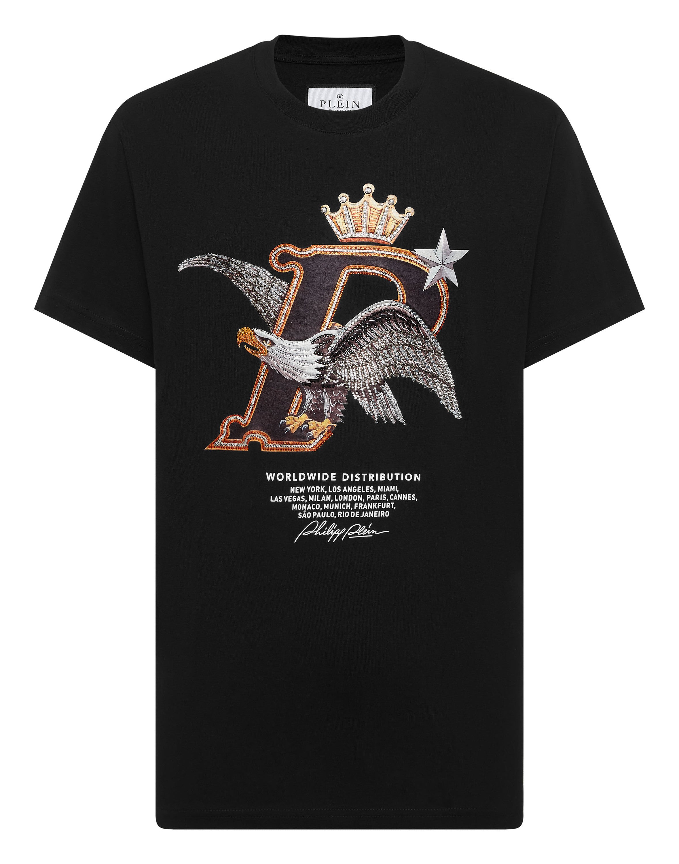 Round Neck T-Shirt Eagle Plein Worldwide