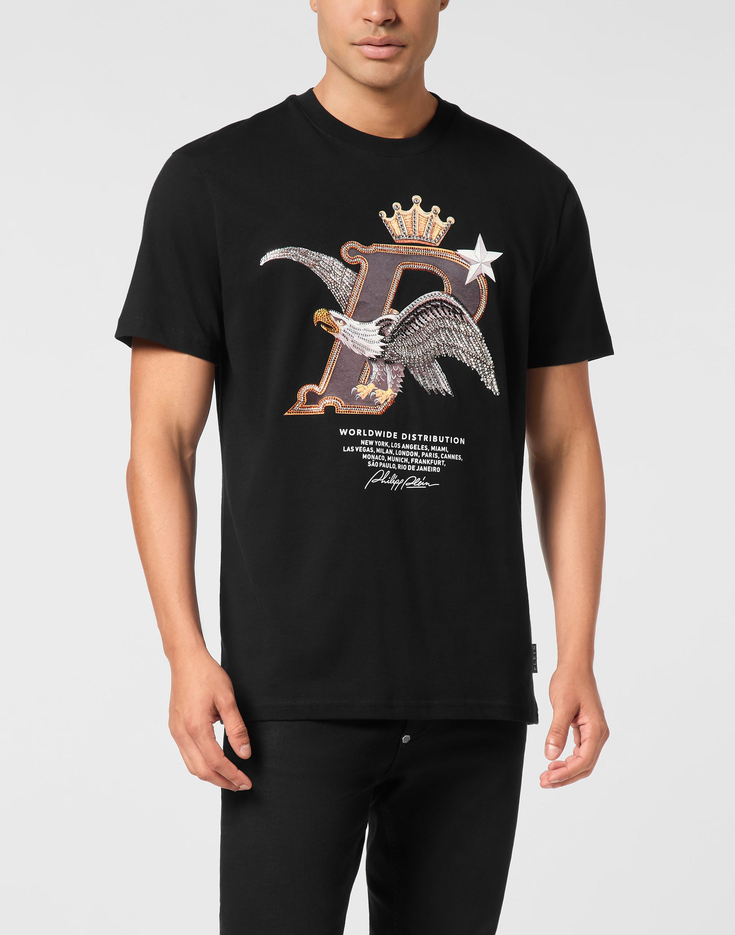 Round Neck T-Shirt Eagle Plein Worldwide