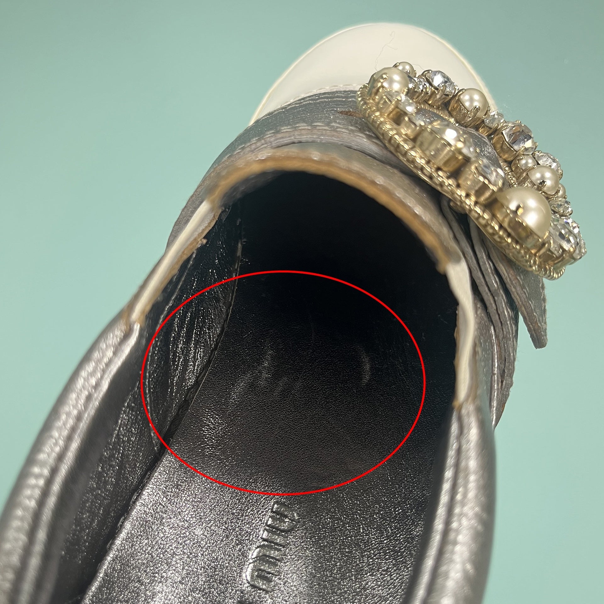 Miu Miu-Miu Miu Leather Crystal Sneakers-WOMEN SHOES-Black-Deal-Outlet-by-ARCHIVIST