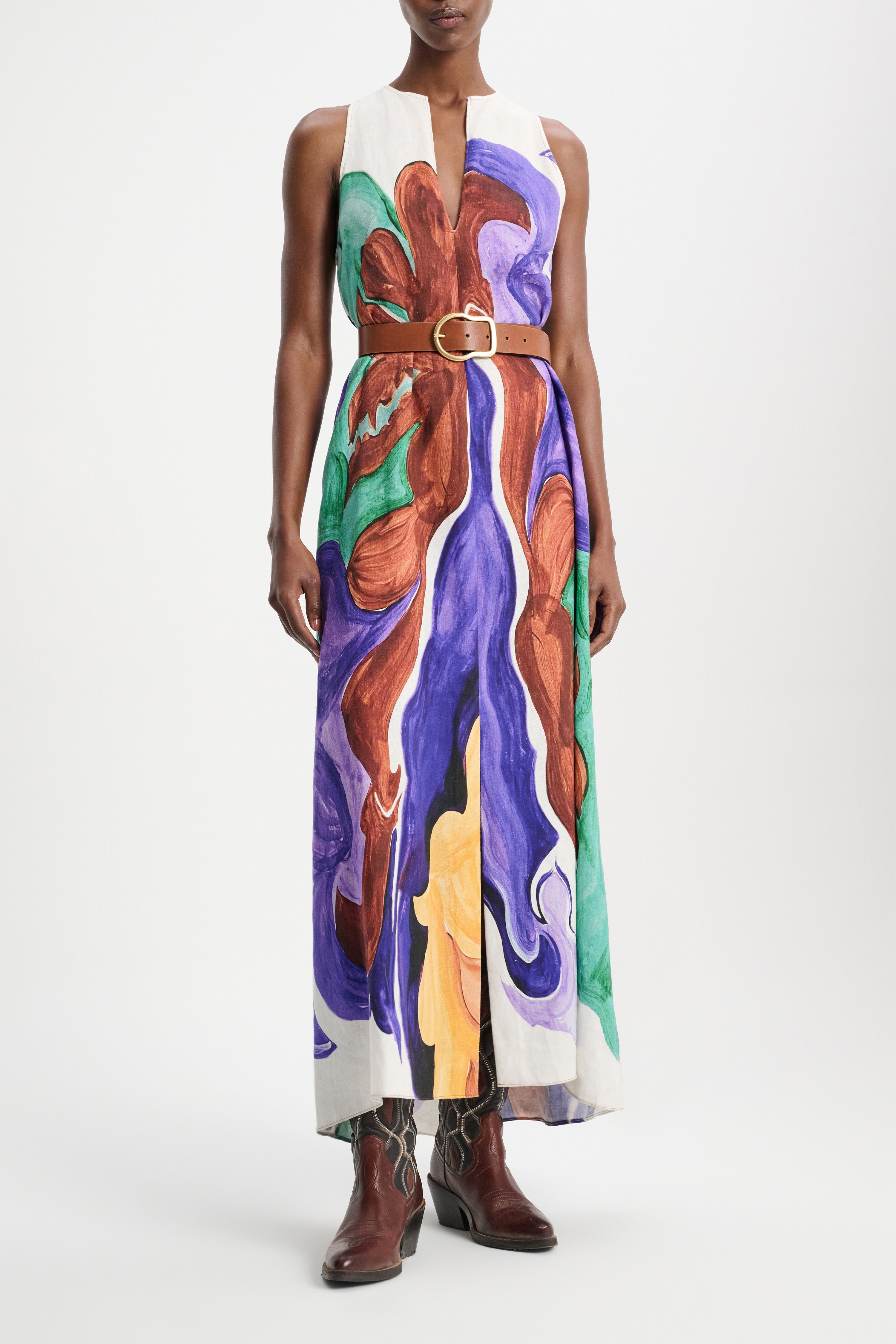 RAINBOW FLAMES dress