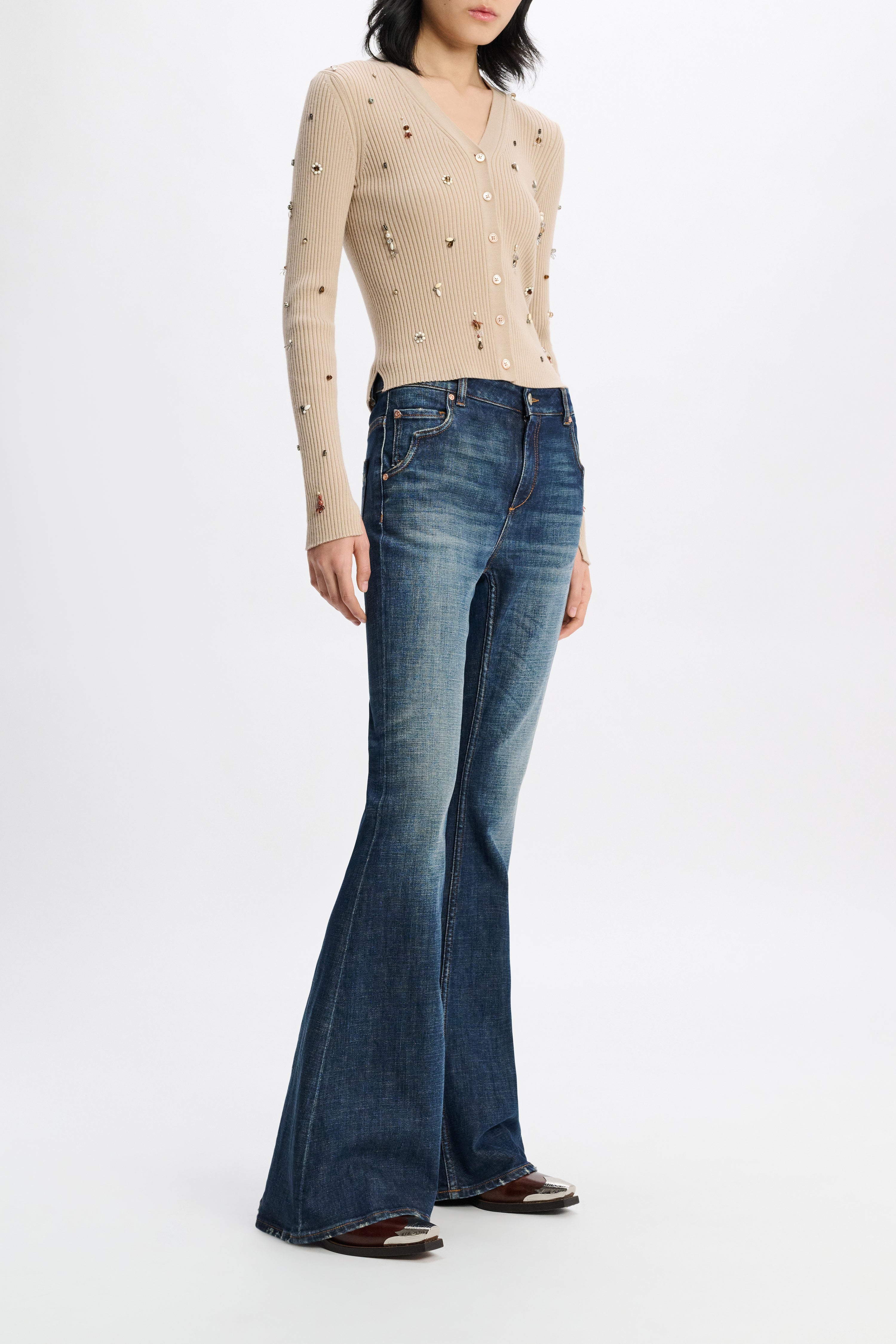 EMBELLISHED MERINO twinset