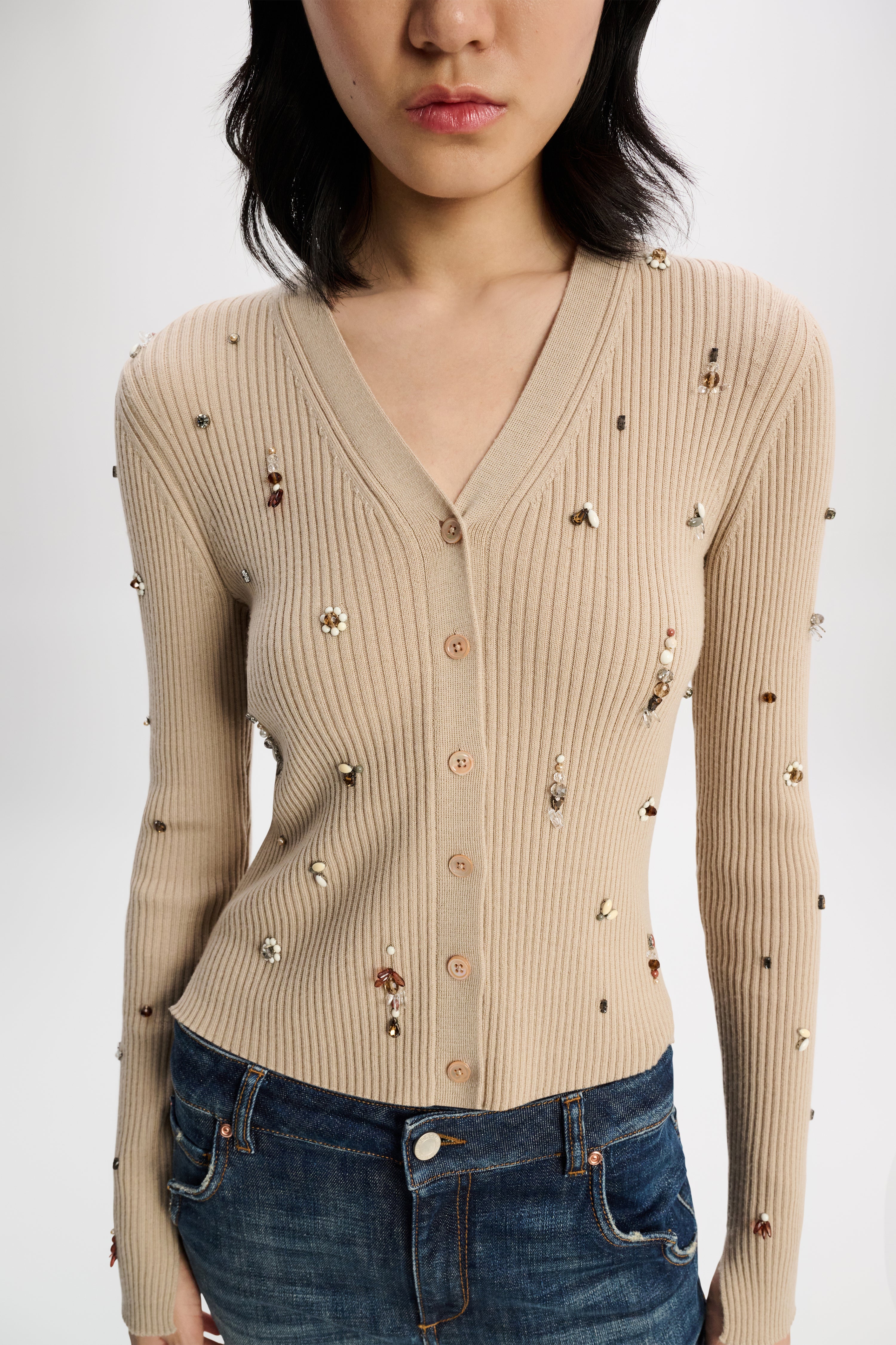 EMBELLISHED MERINO twinset