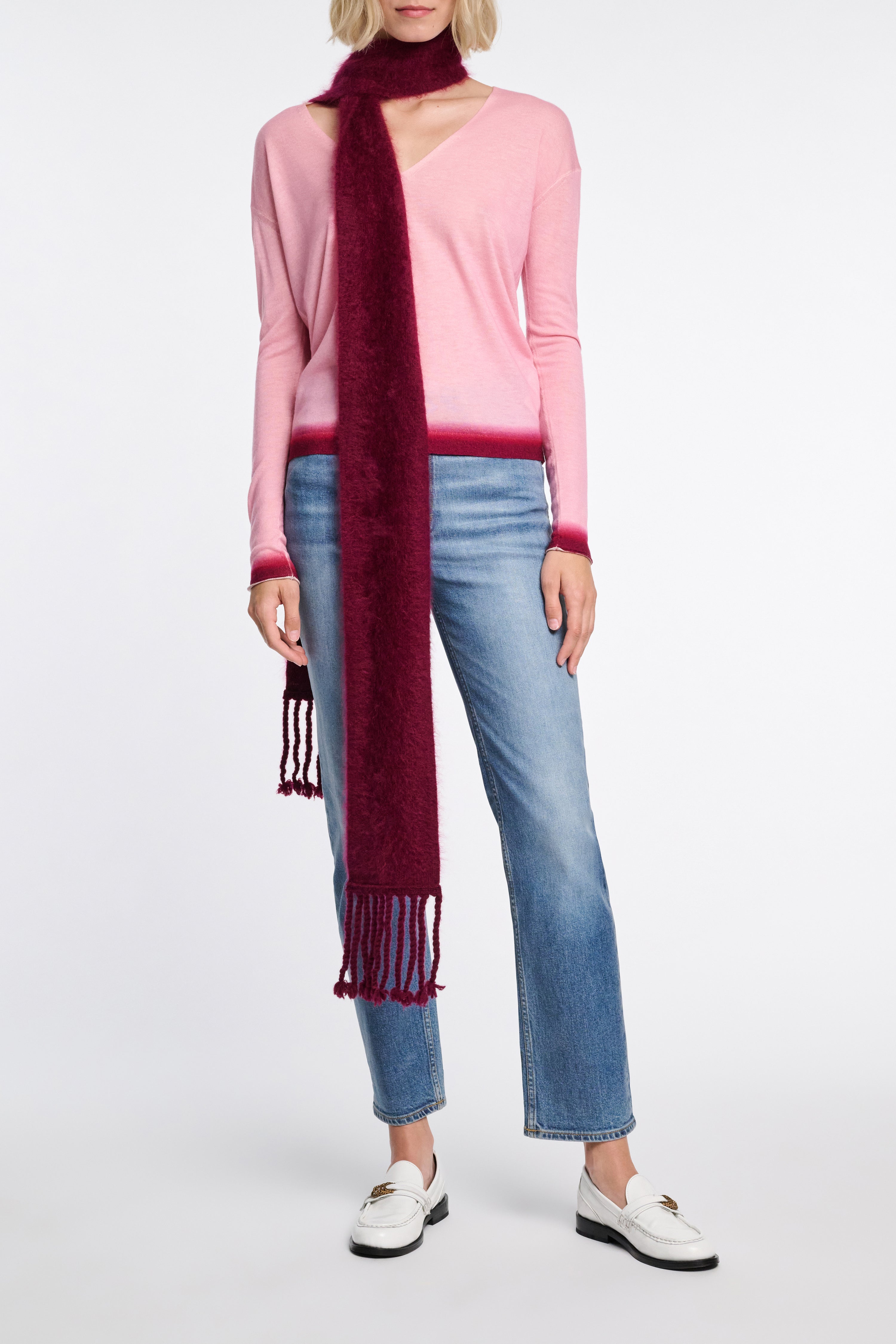 DELICATE STATEMENTS pullover degradee