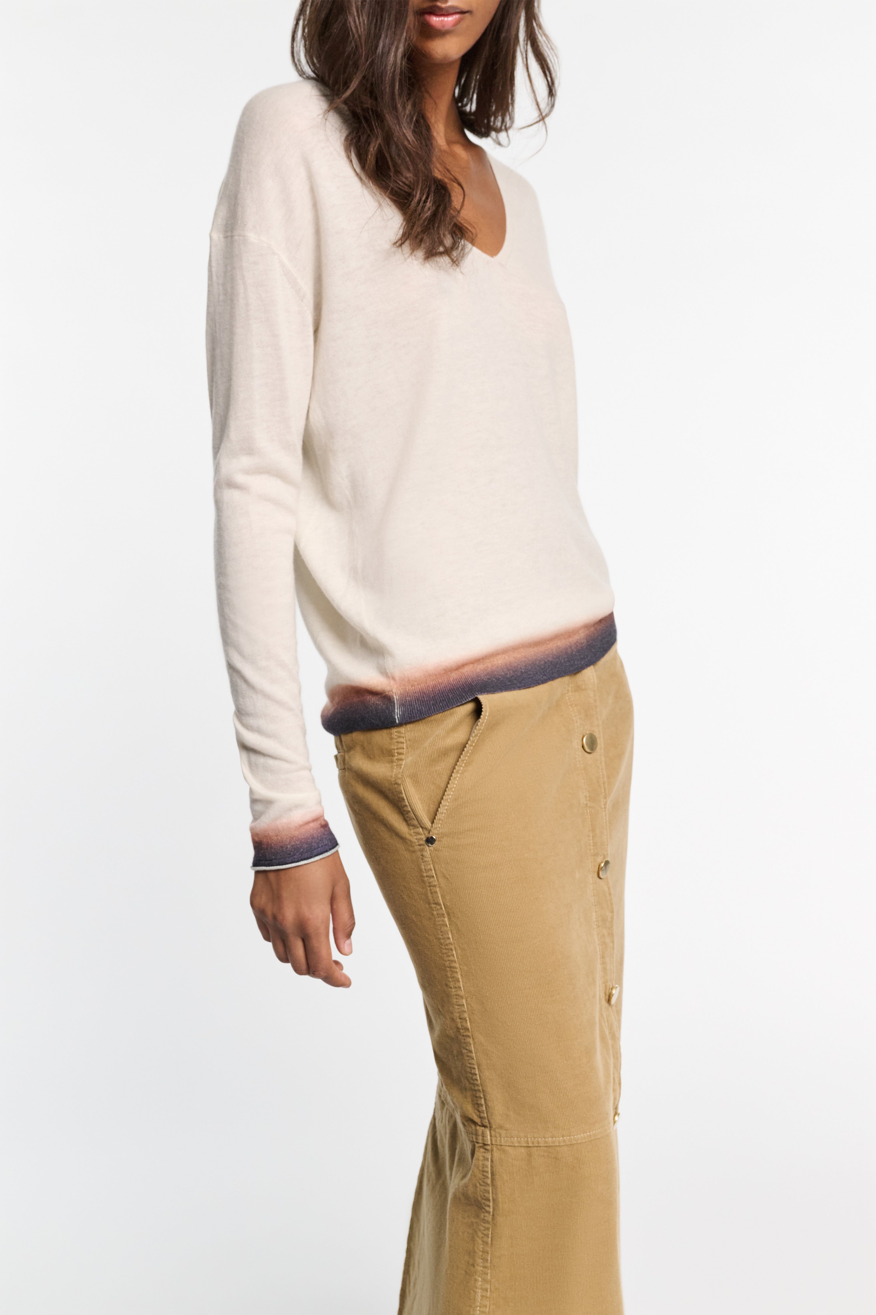 DELICATE STATEMENTS pullover degradee