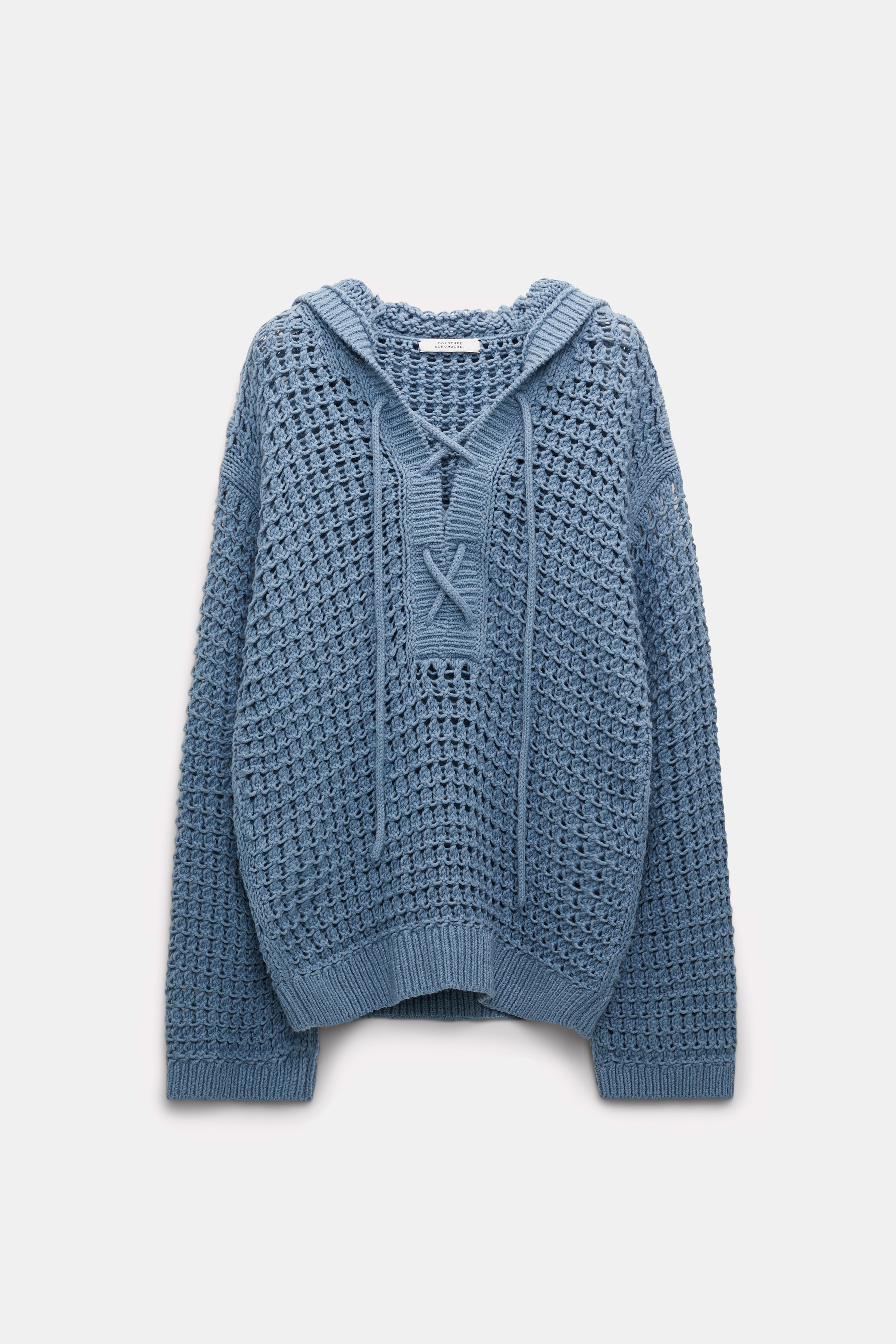 Sporty crochet pullover