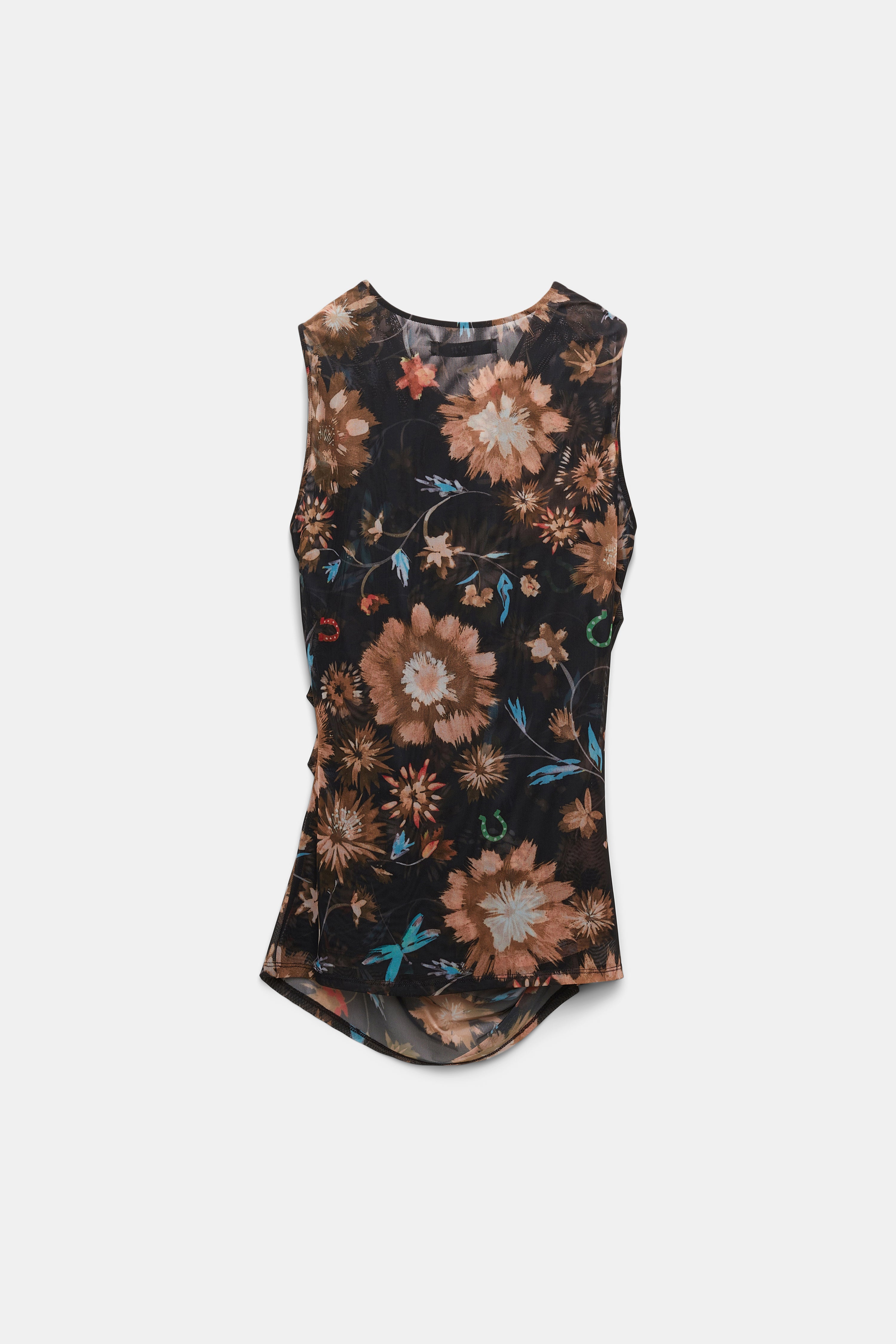 SHEER FLOWERS top