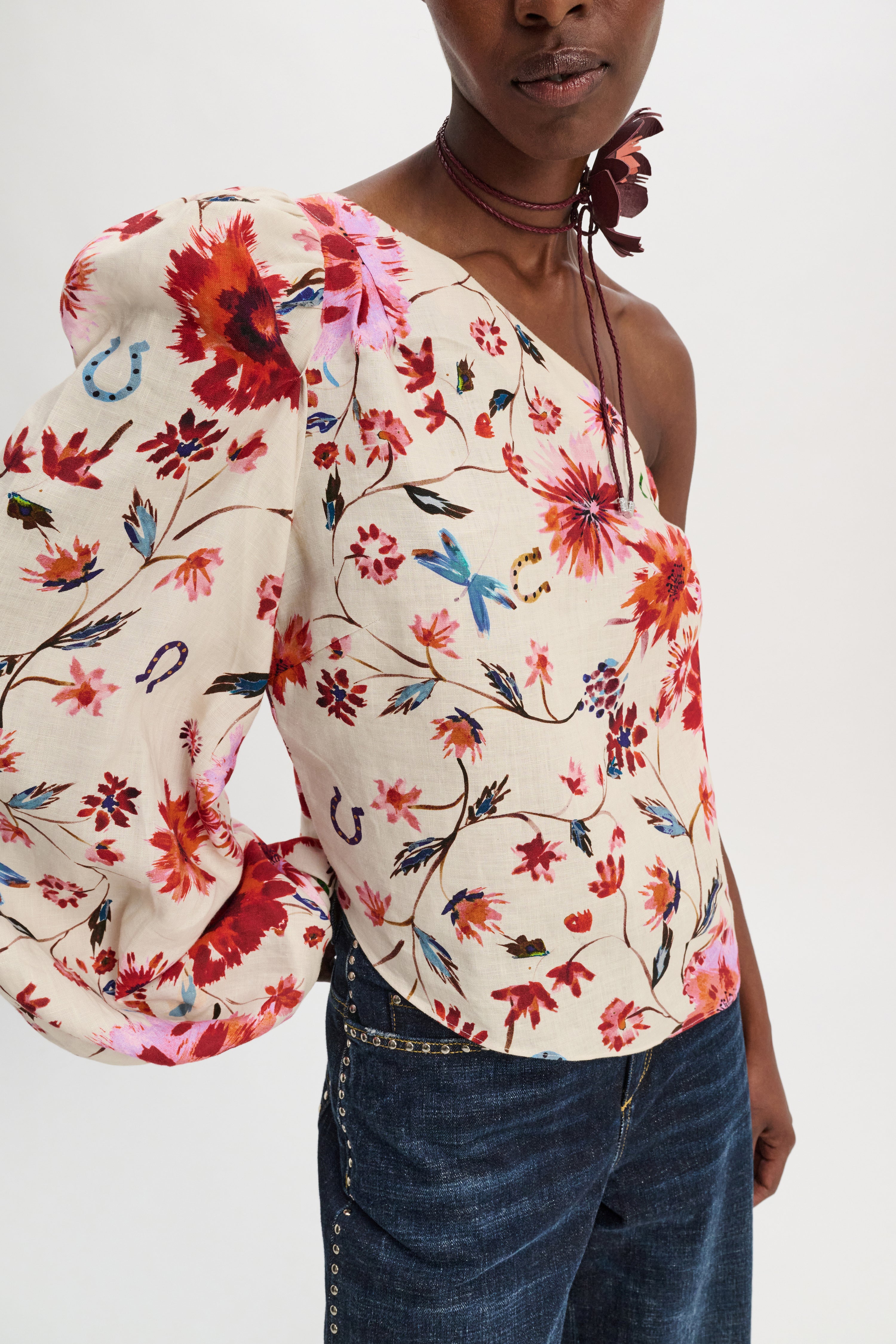FLORAL EASE I blouse