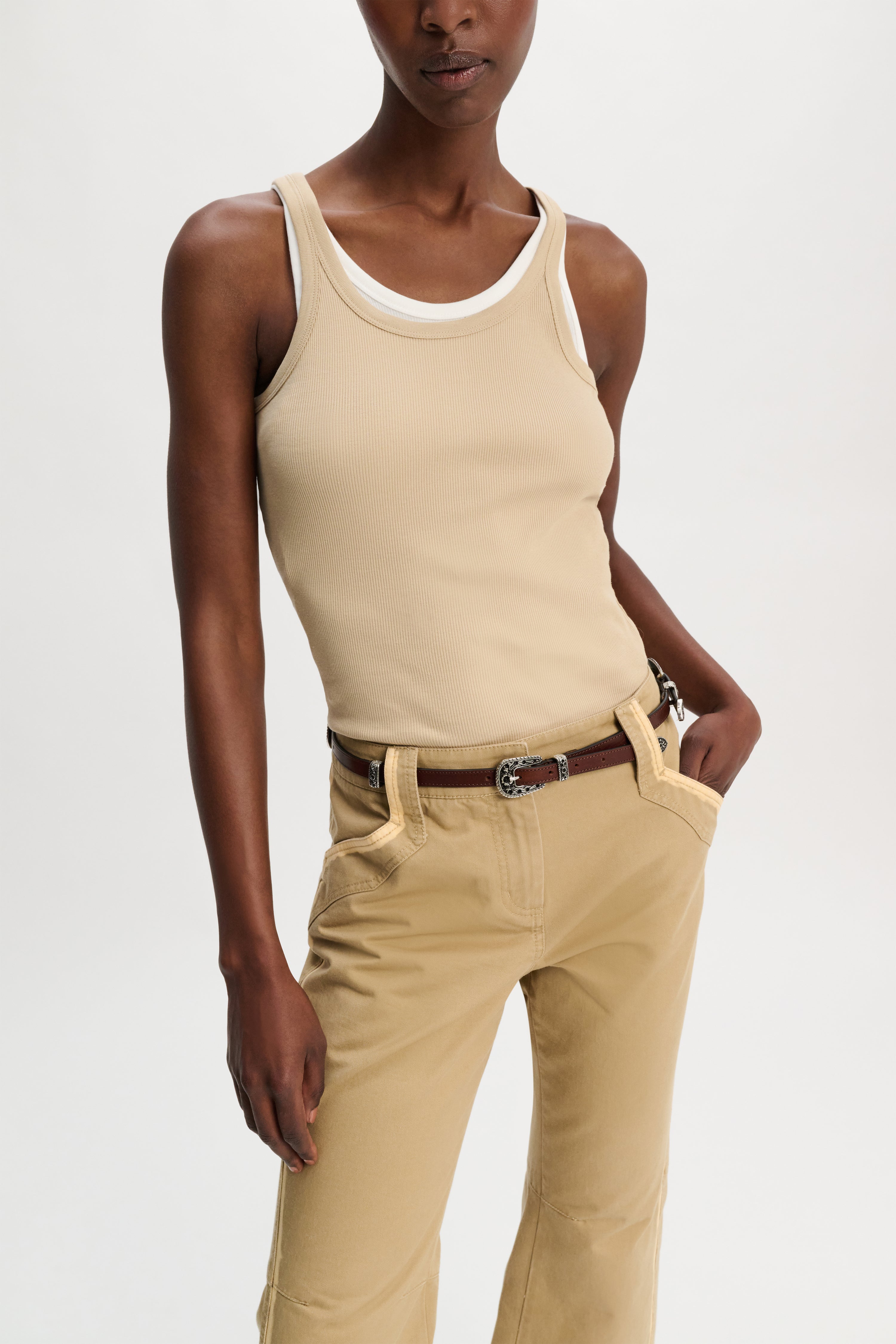 WESTERN COOLNESS multi buckle belt