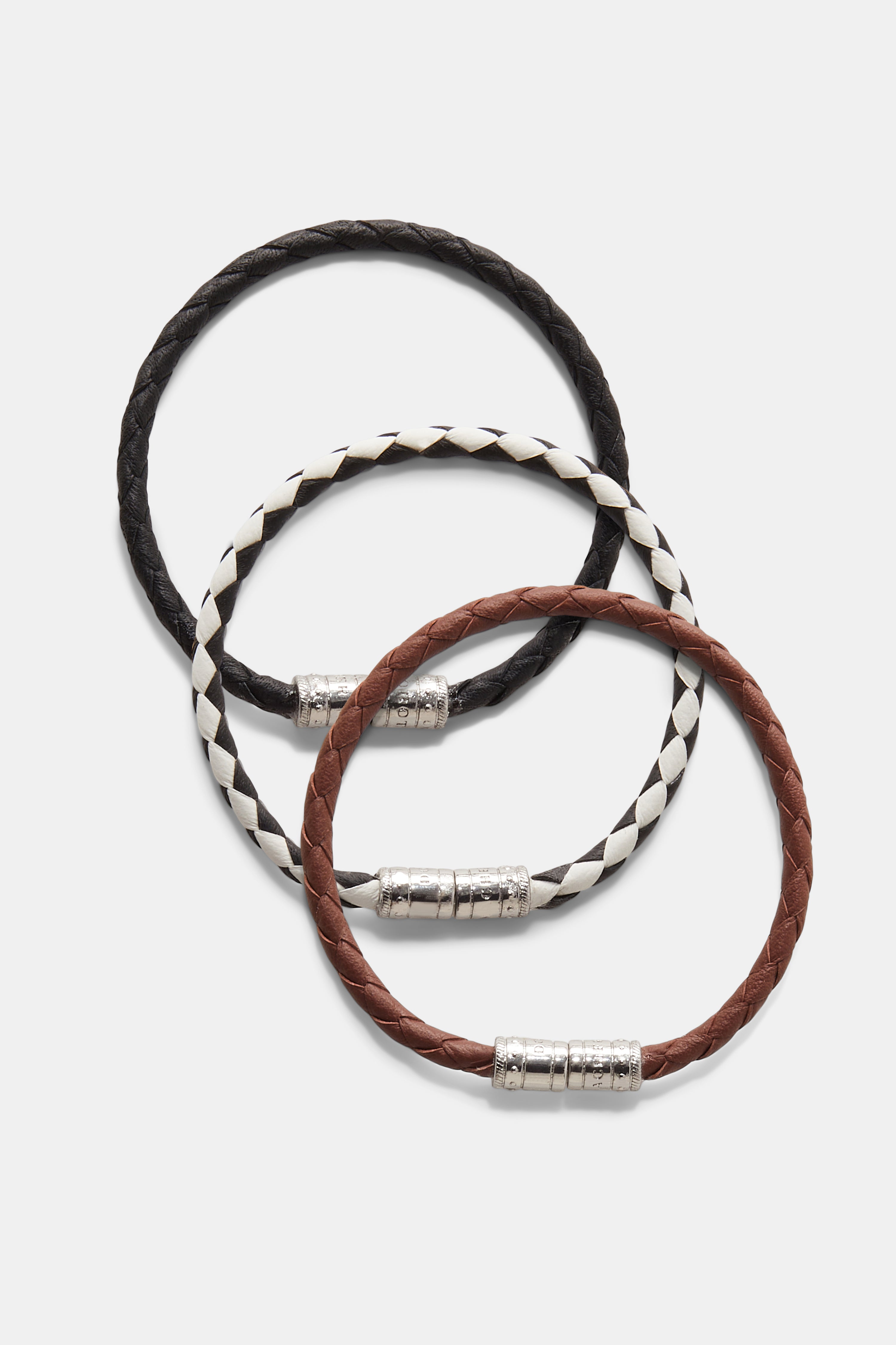 WOVEN ELEGANCE Cord bracelet Set of 3