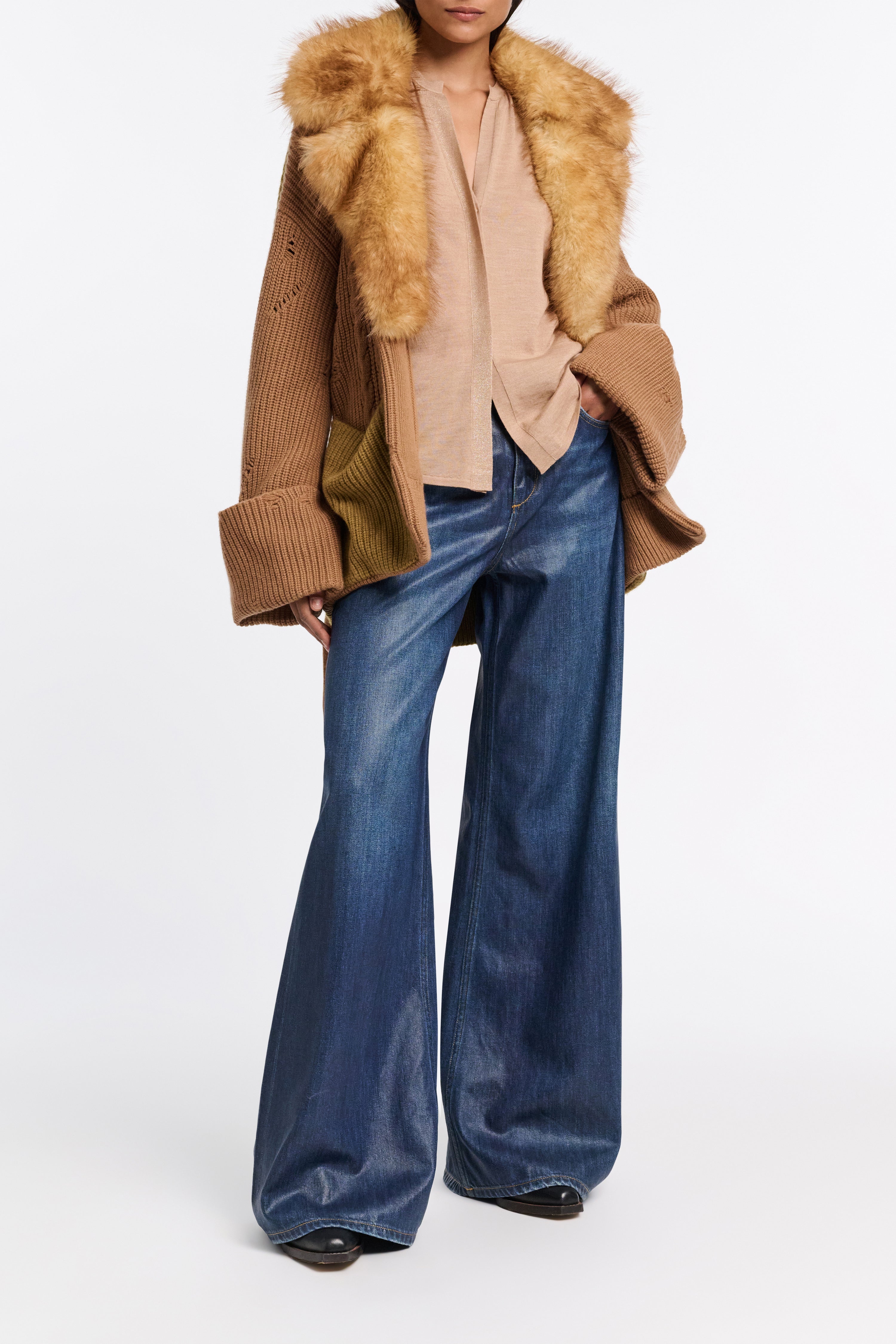 SHIMMERING MERINO top