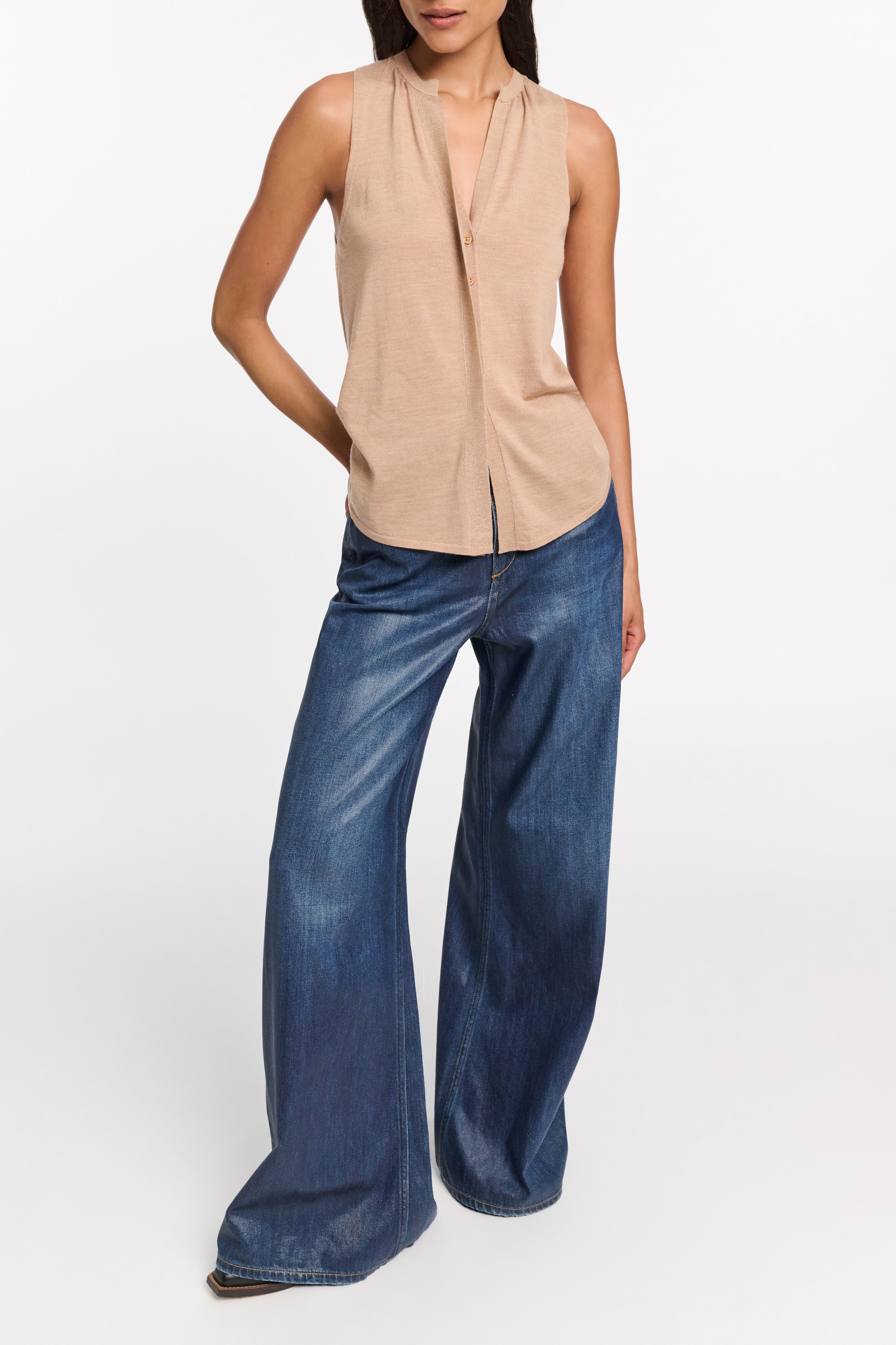 SHIMMERING MERINO top