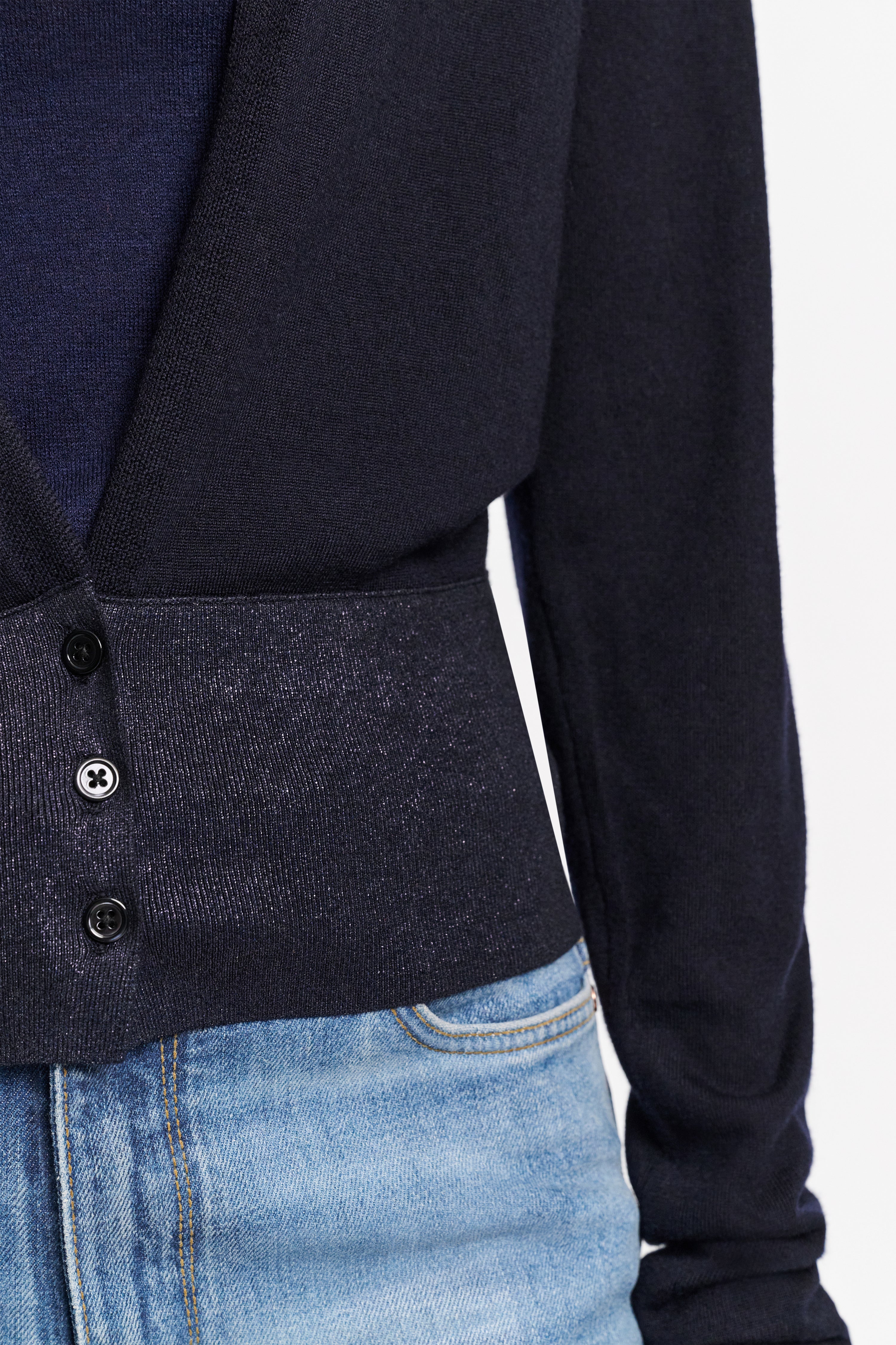 SHIMMERING MERINO cardigan