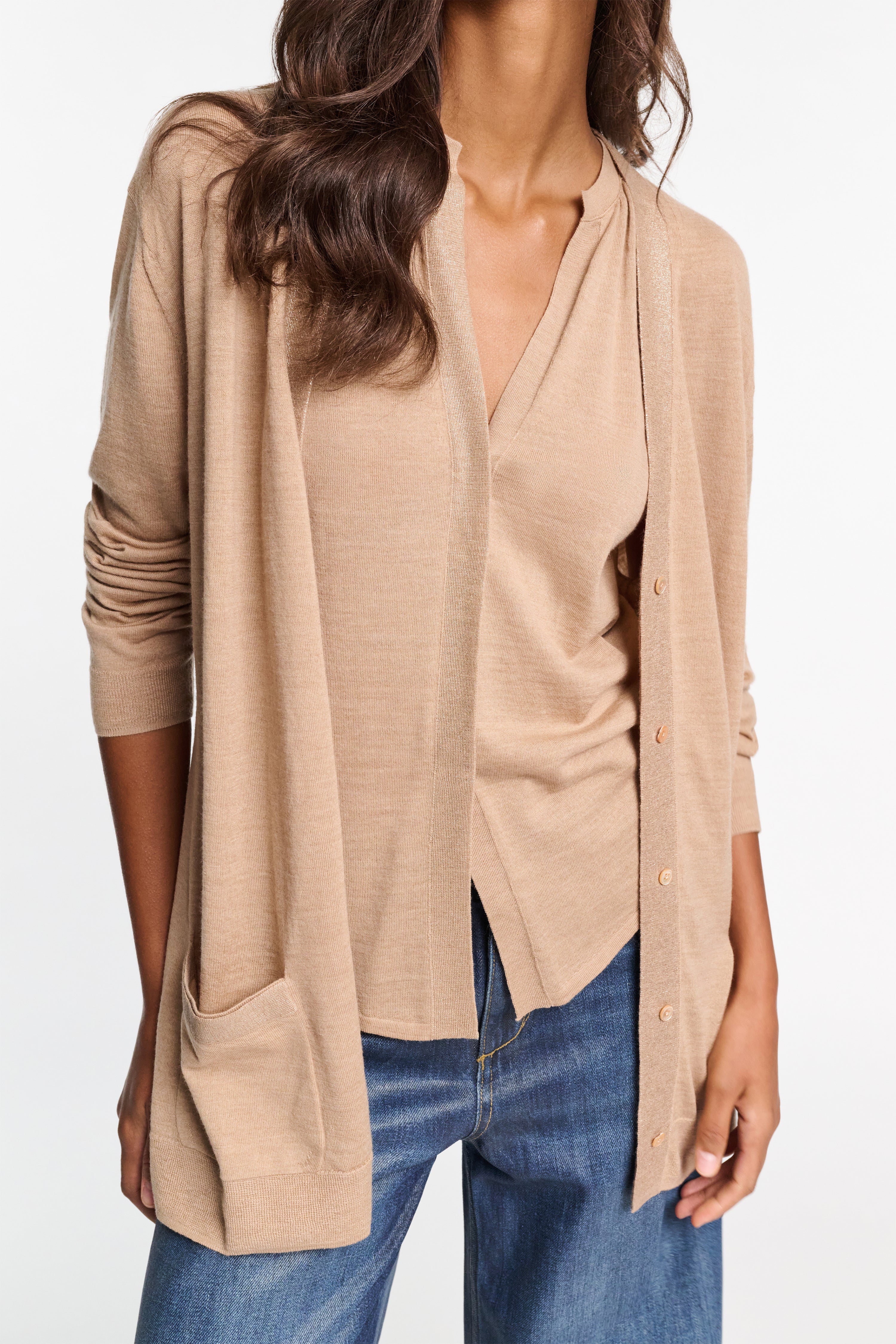 SHIMMERING MERINO cardigan