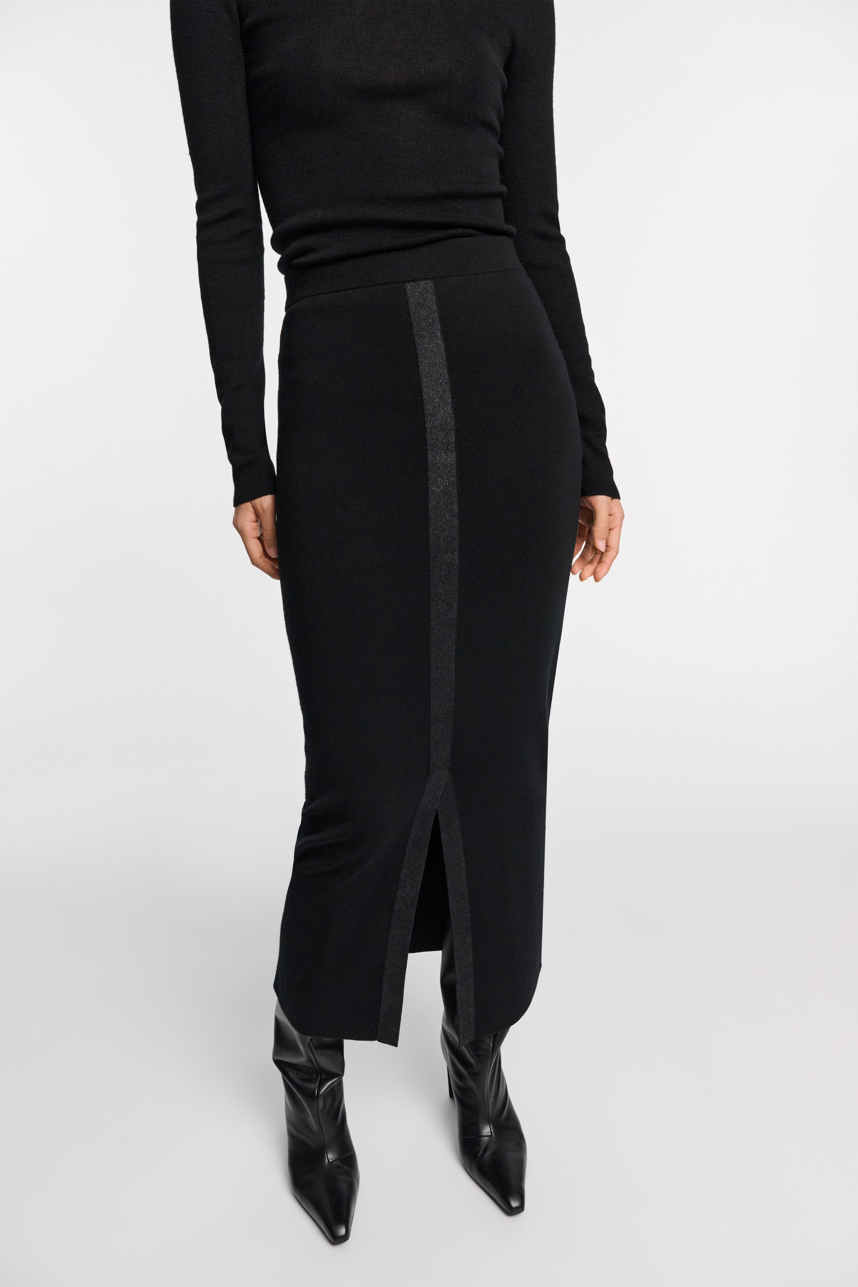 Jupe en mérinos scintillante