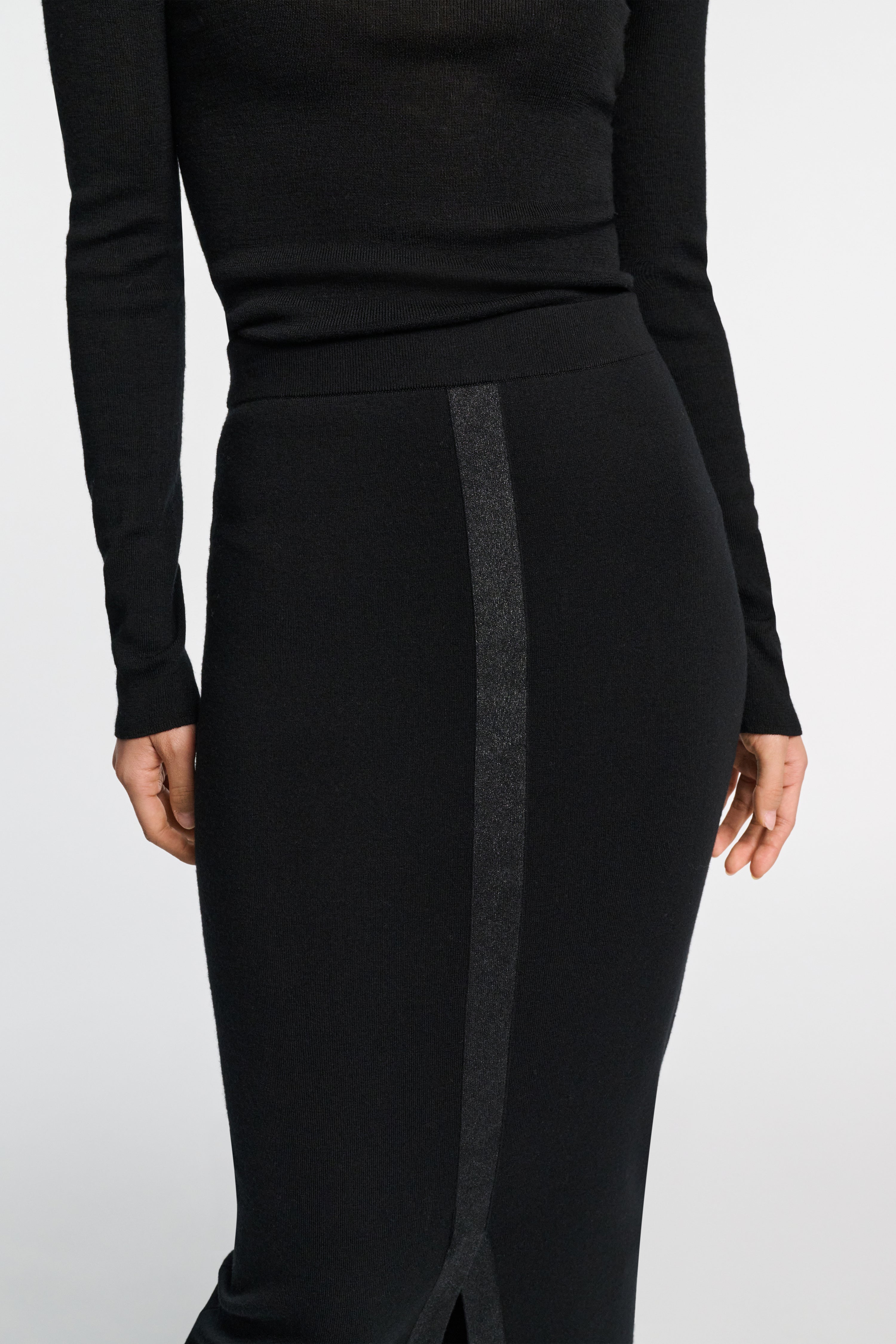 Jupe en mérinos scintillante