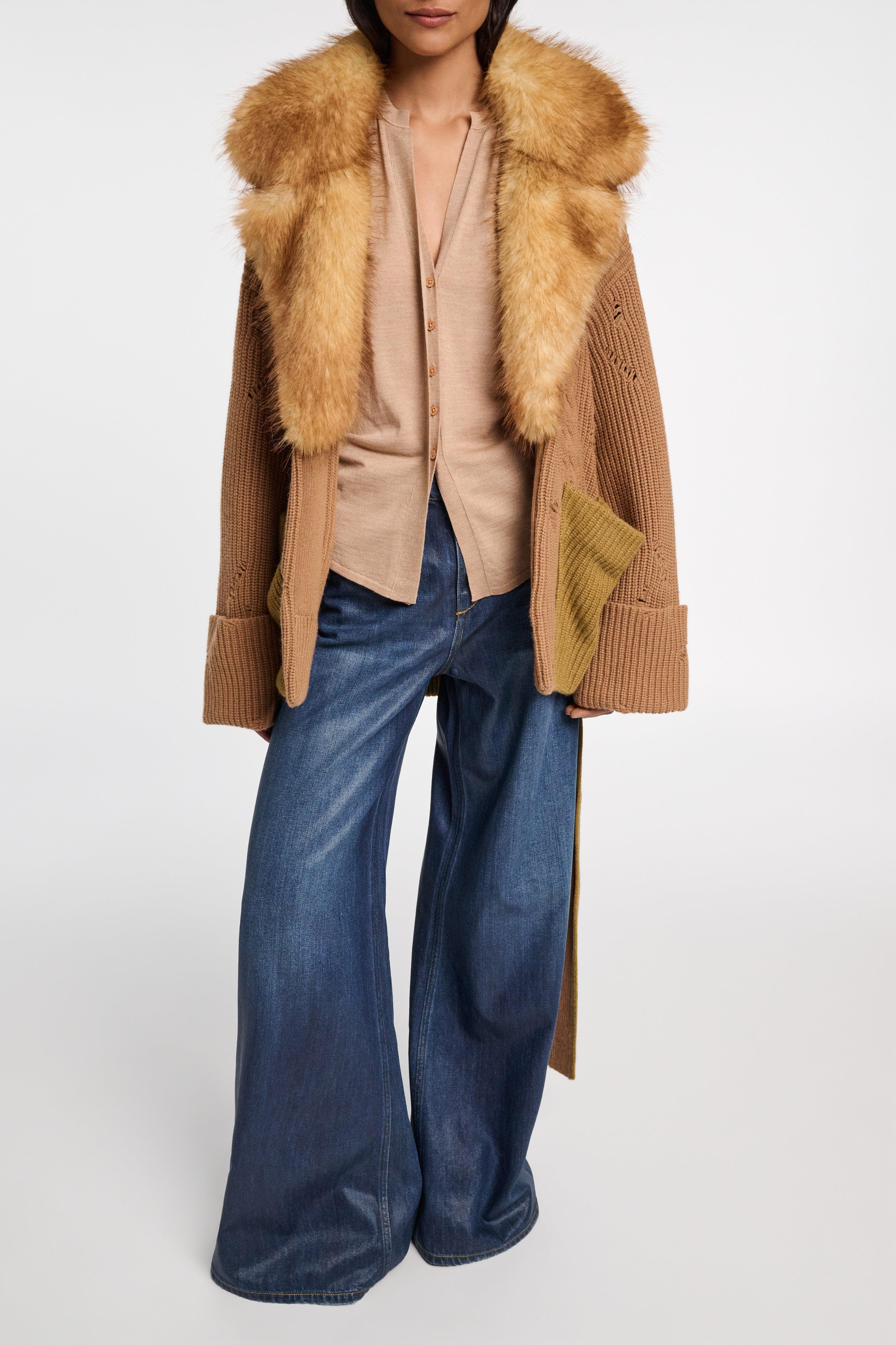 FUR OPULENCE cardigan