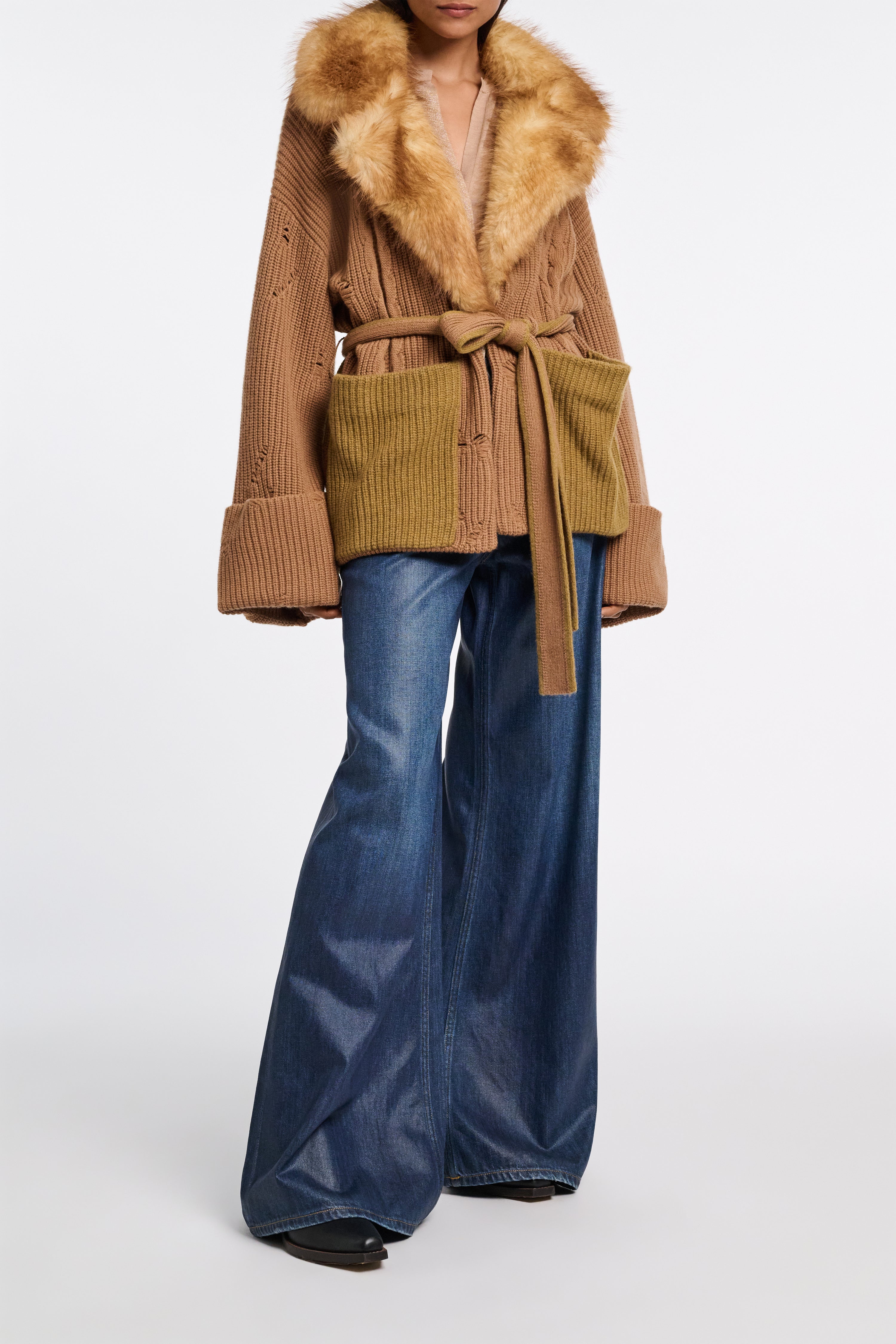 FUR OPULENCE cardigan