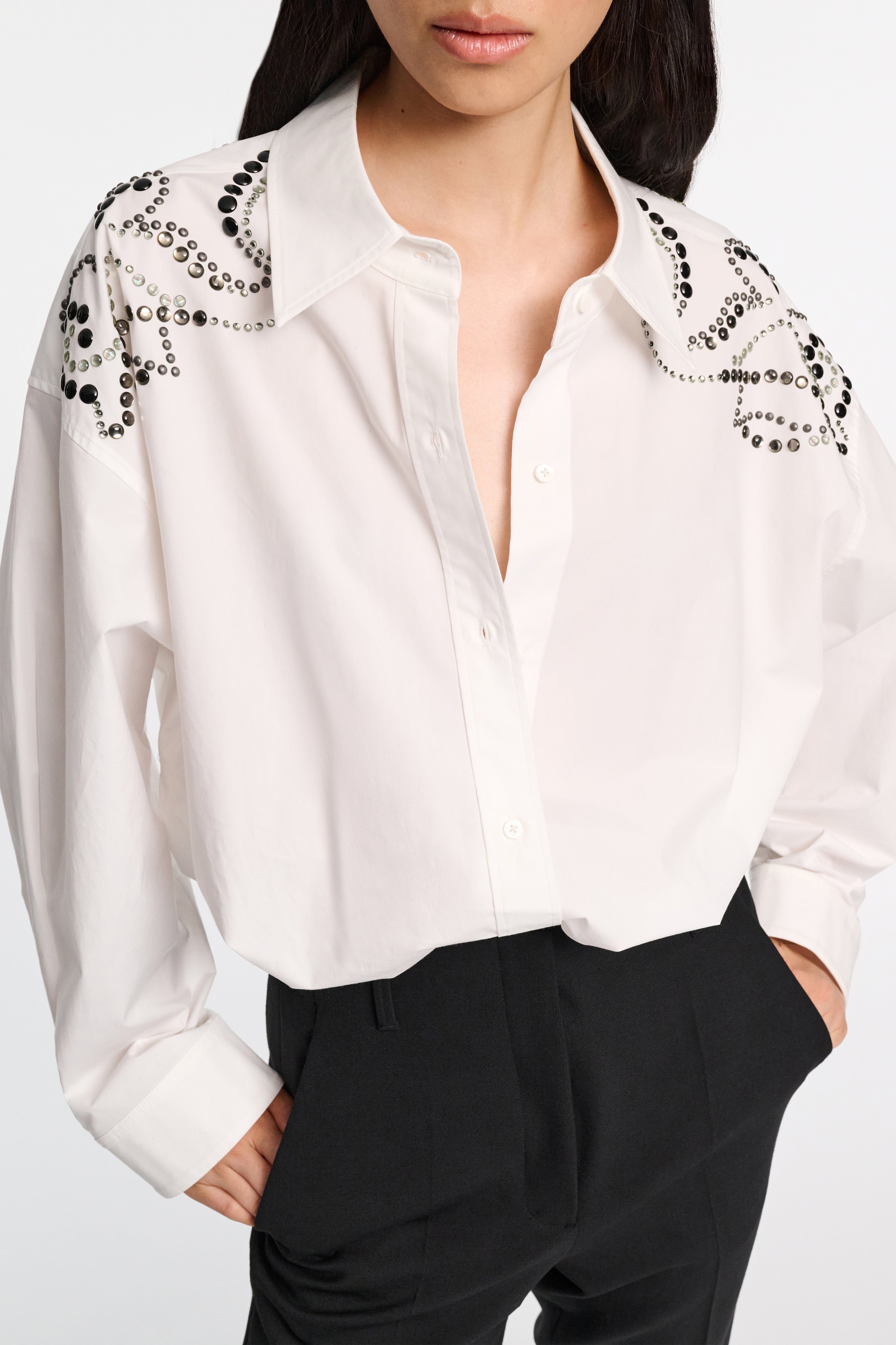 POPLIN POWER blouse