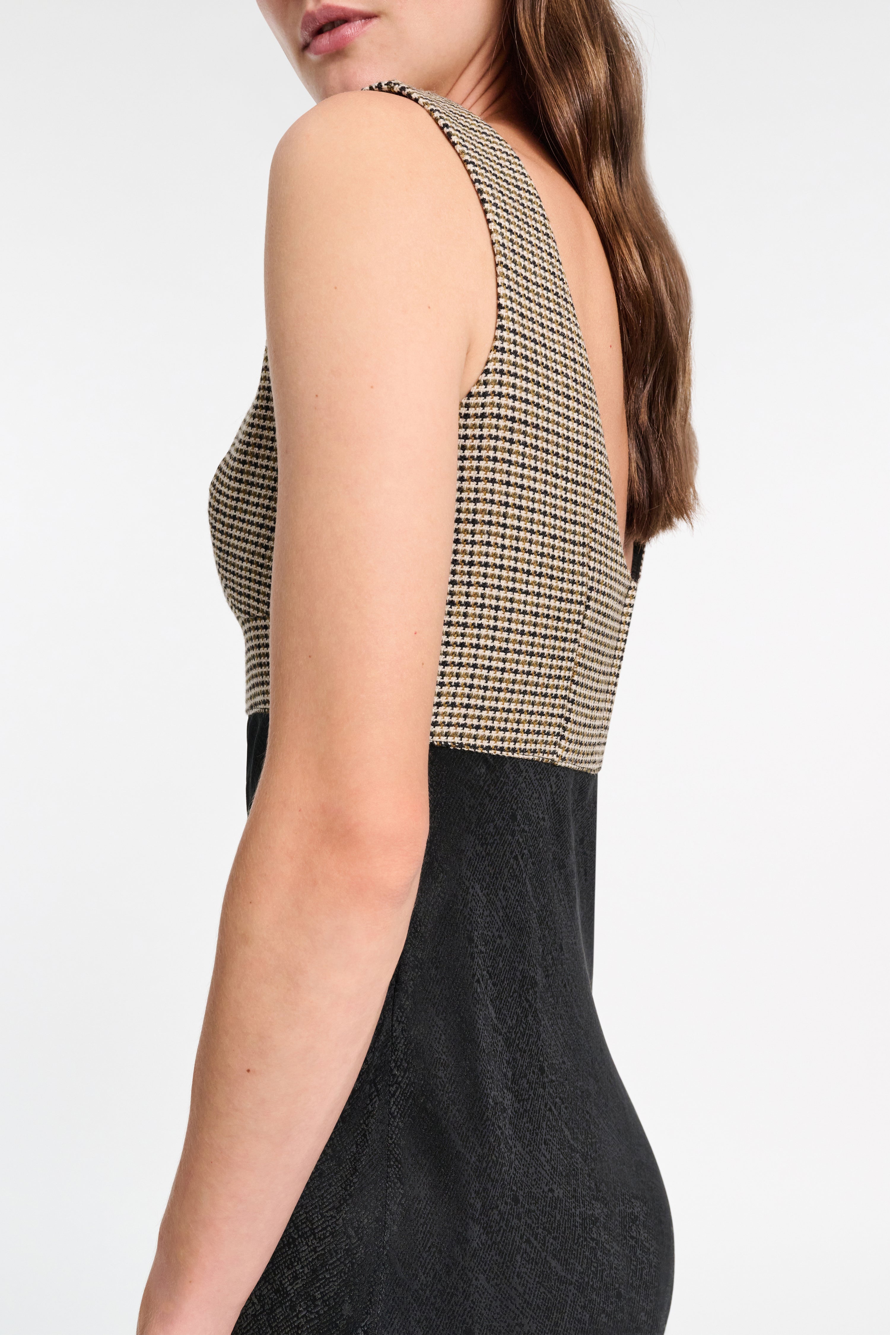 CHECKED SEDUCTION dress
