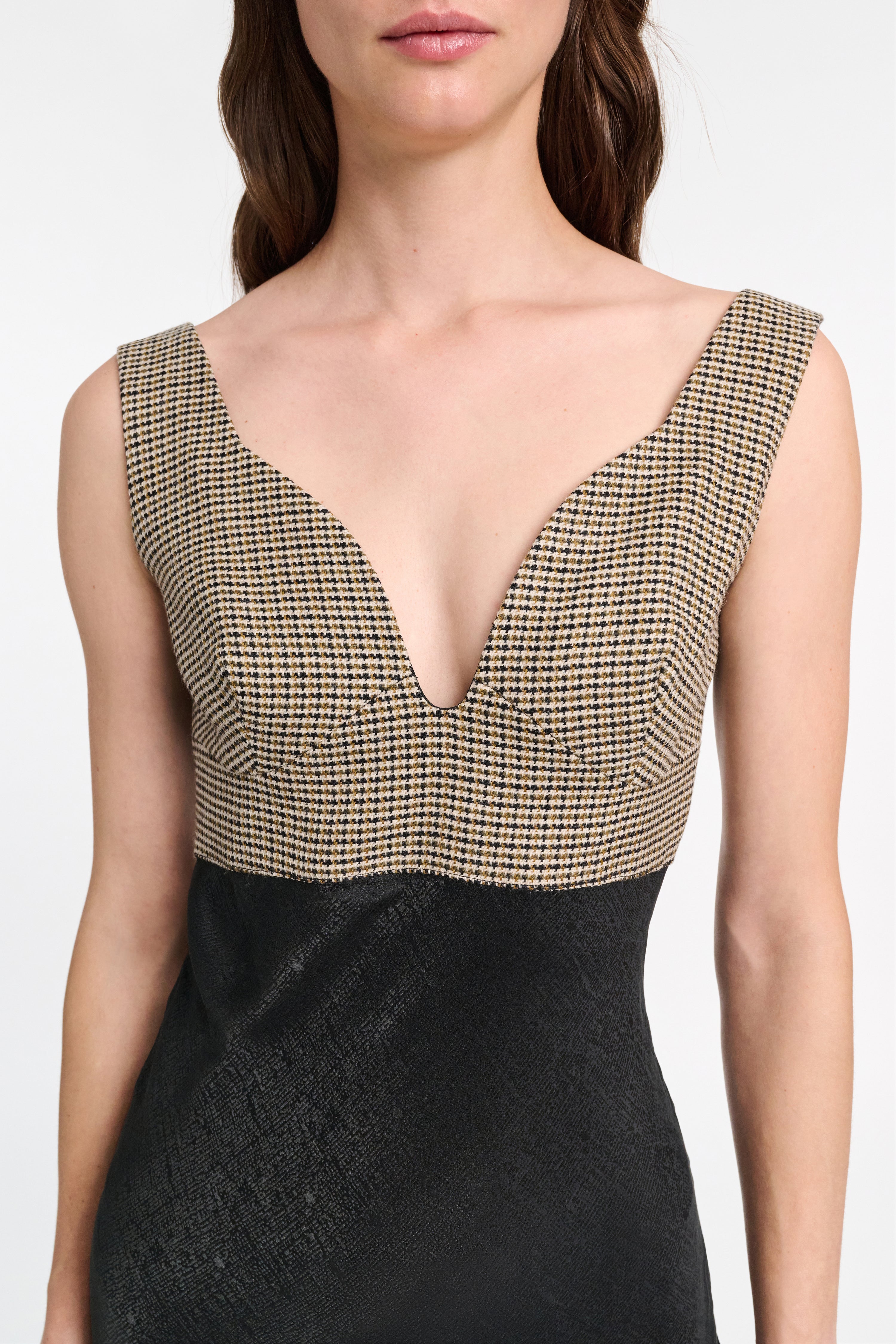 CHECKED SEDUCTION dress