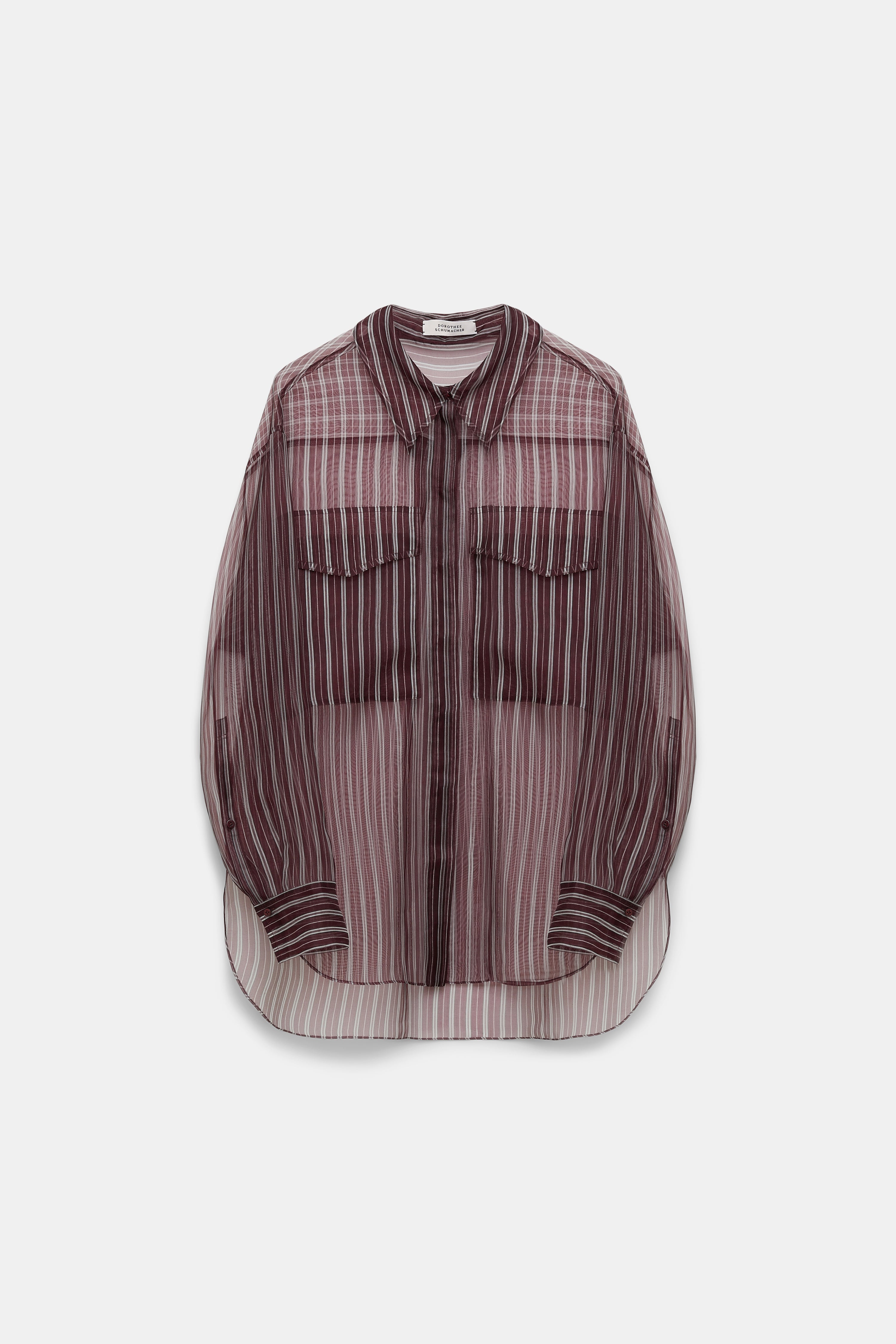 TRANSPARENT STRIPE Blouse