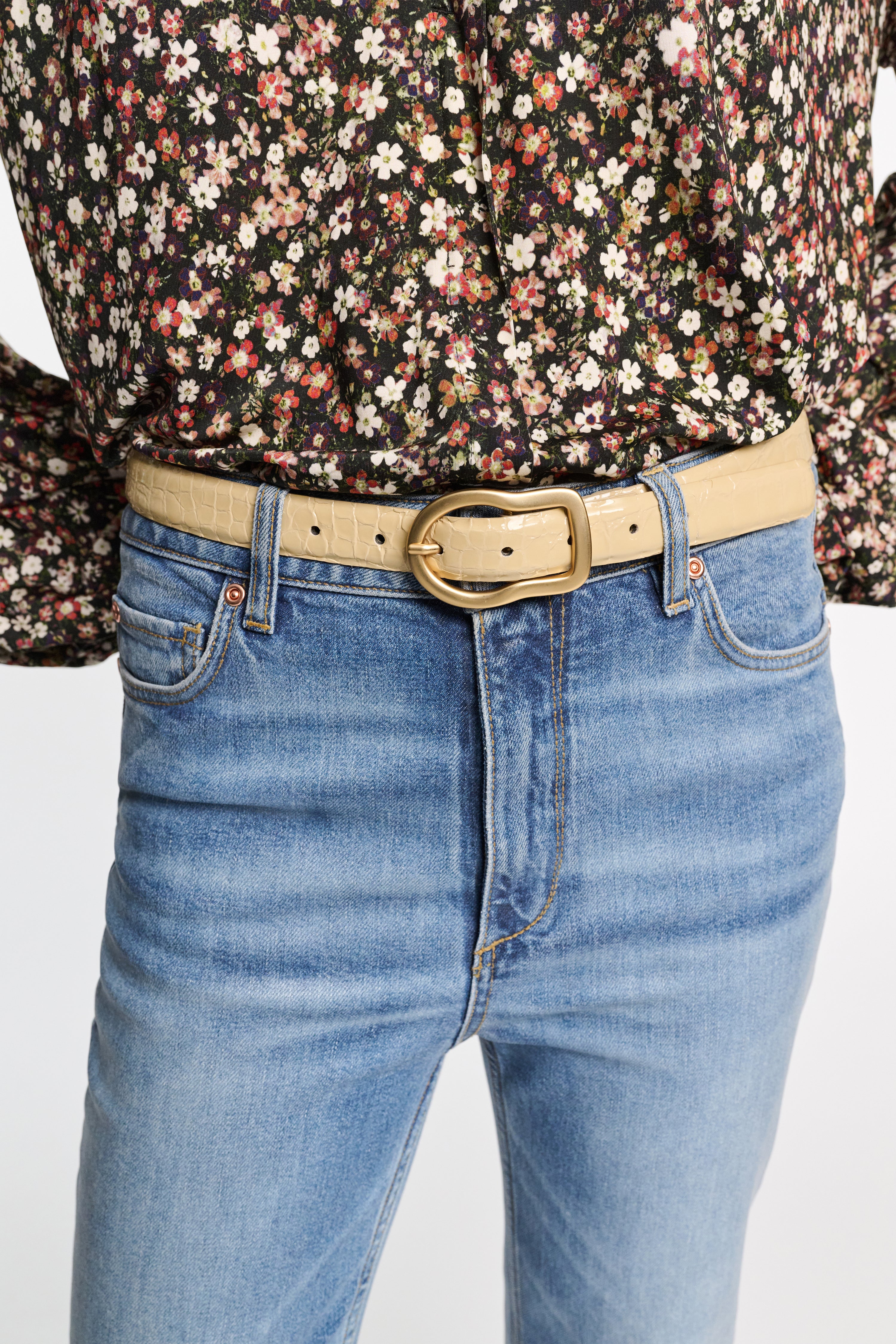 EXOTIC SHINE - Reversible belt