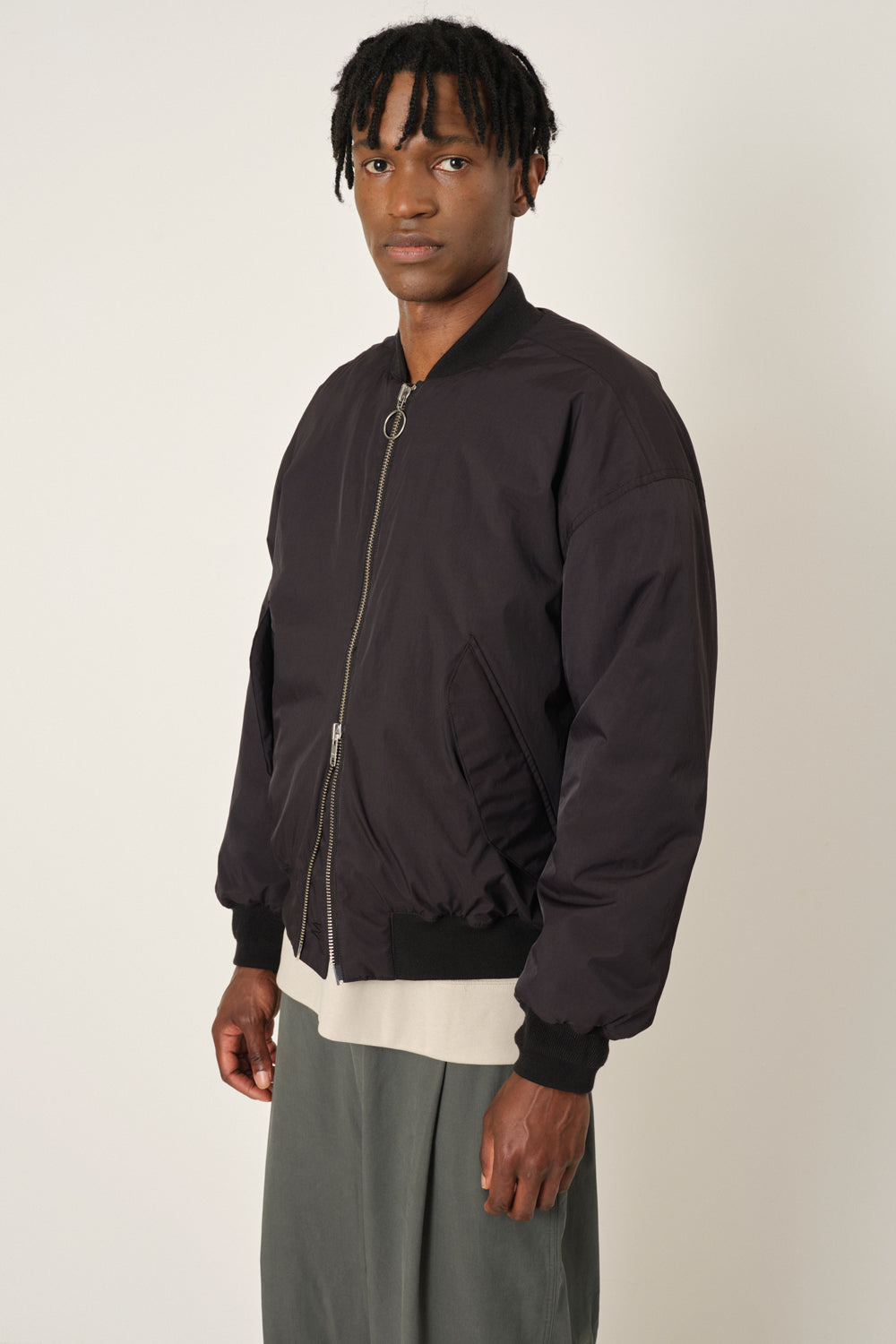 Embassy Of Bricks And Logs-SANTA FE BOMBER JACKET-Jacken & Mäntel-Black-Deal-Outlet-by-ARCHIVIST