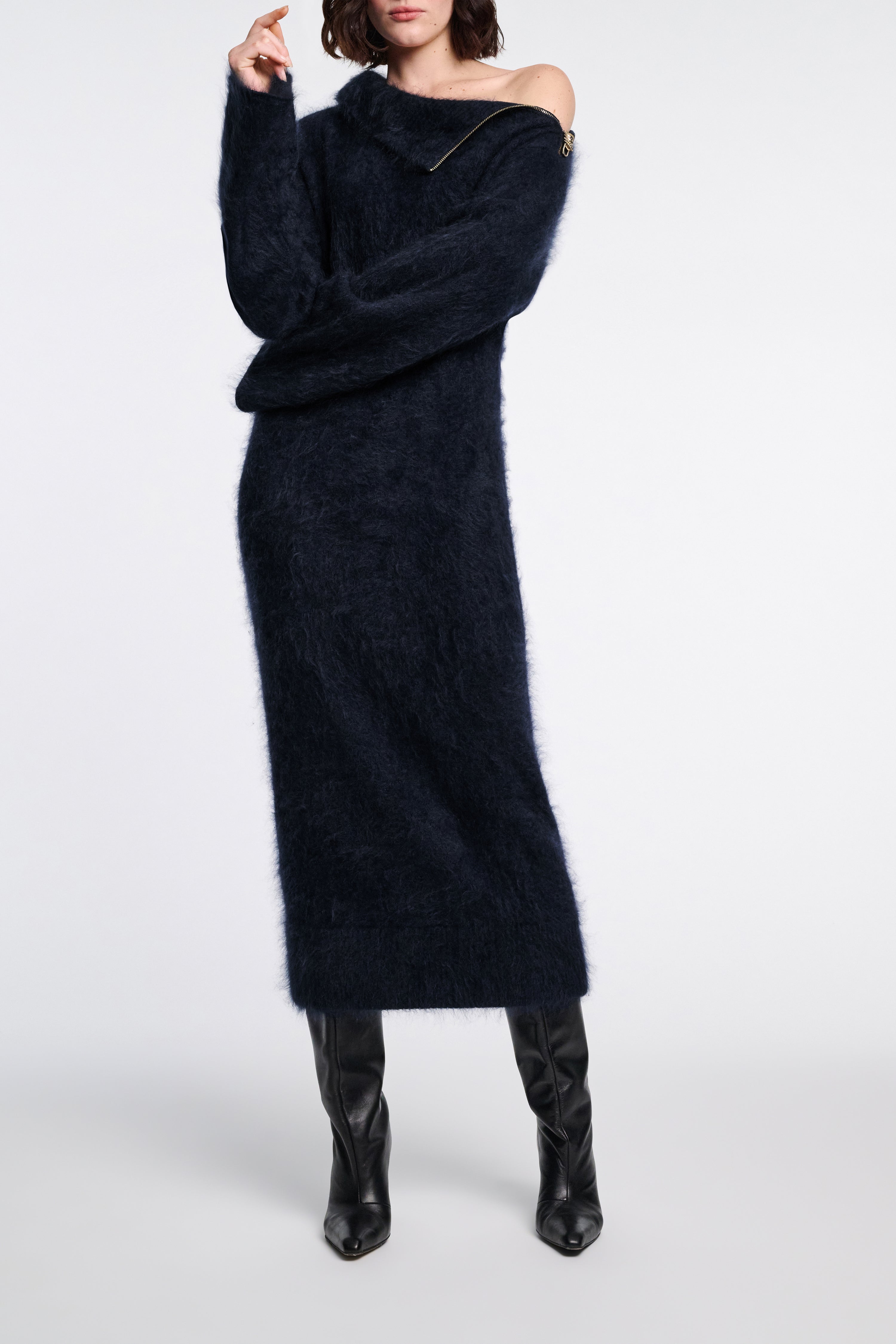 Dorothee Schumacher-FLUFFY STATEMENTS dress-Kleider & Röcke-Black-Deal-Outlet-by-ARCHIVIST